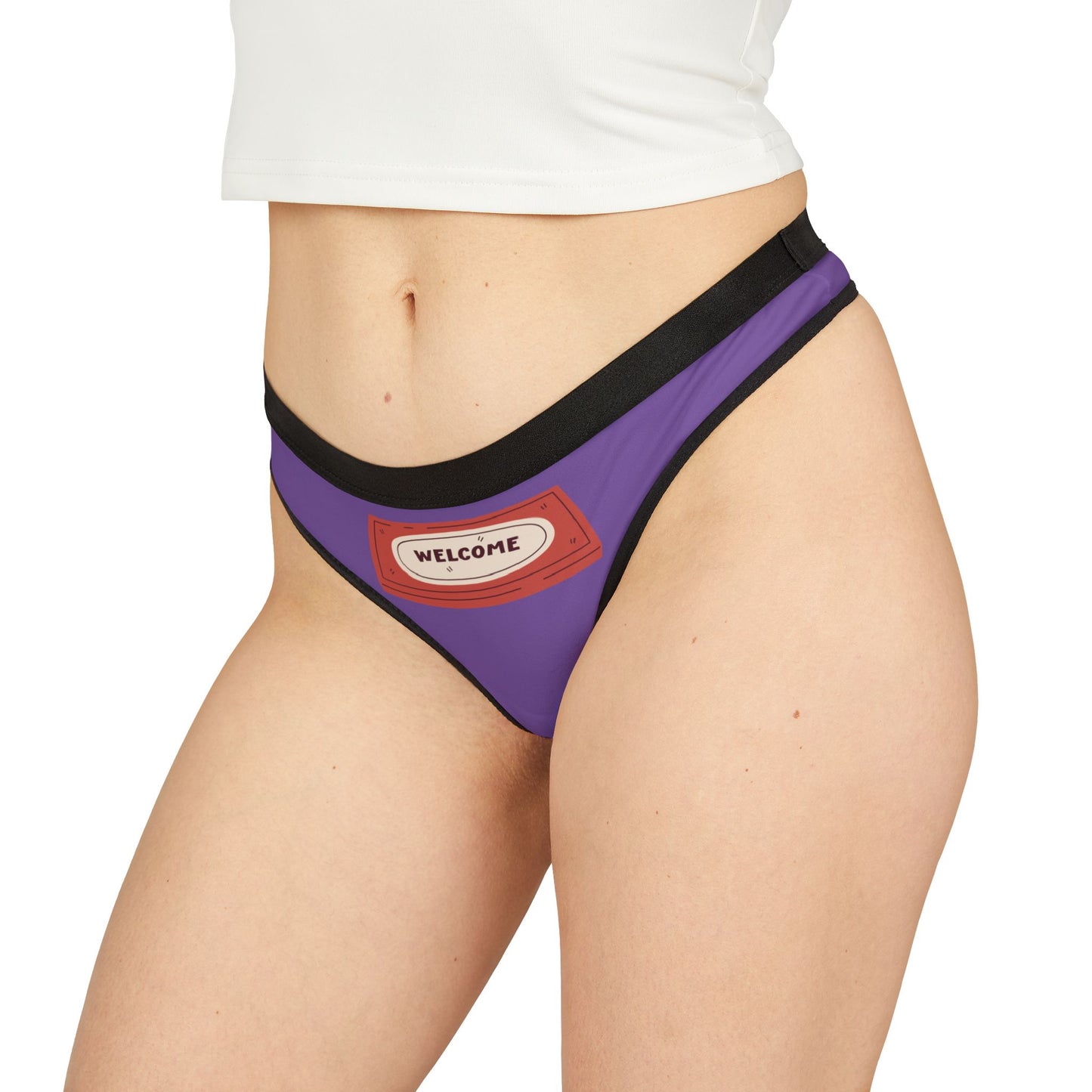 Damen Thong Unterwäsche Welcome Bequeme Slips MauserDesign