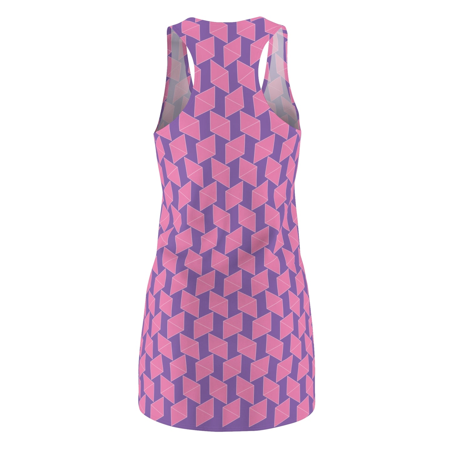 Pink Geometrie Racerback Kleid – Stylisches Sommerkleid