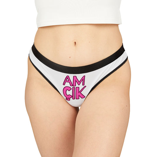 Damen Thong Unterwäsche Bequeme Atmungsaktive Slips AMÇIK Print