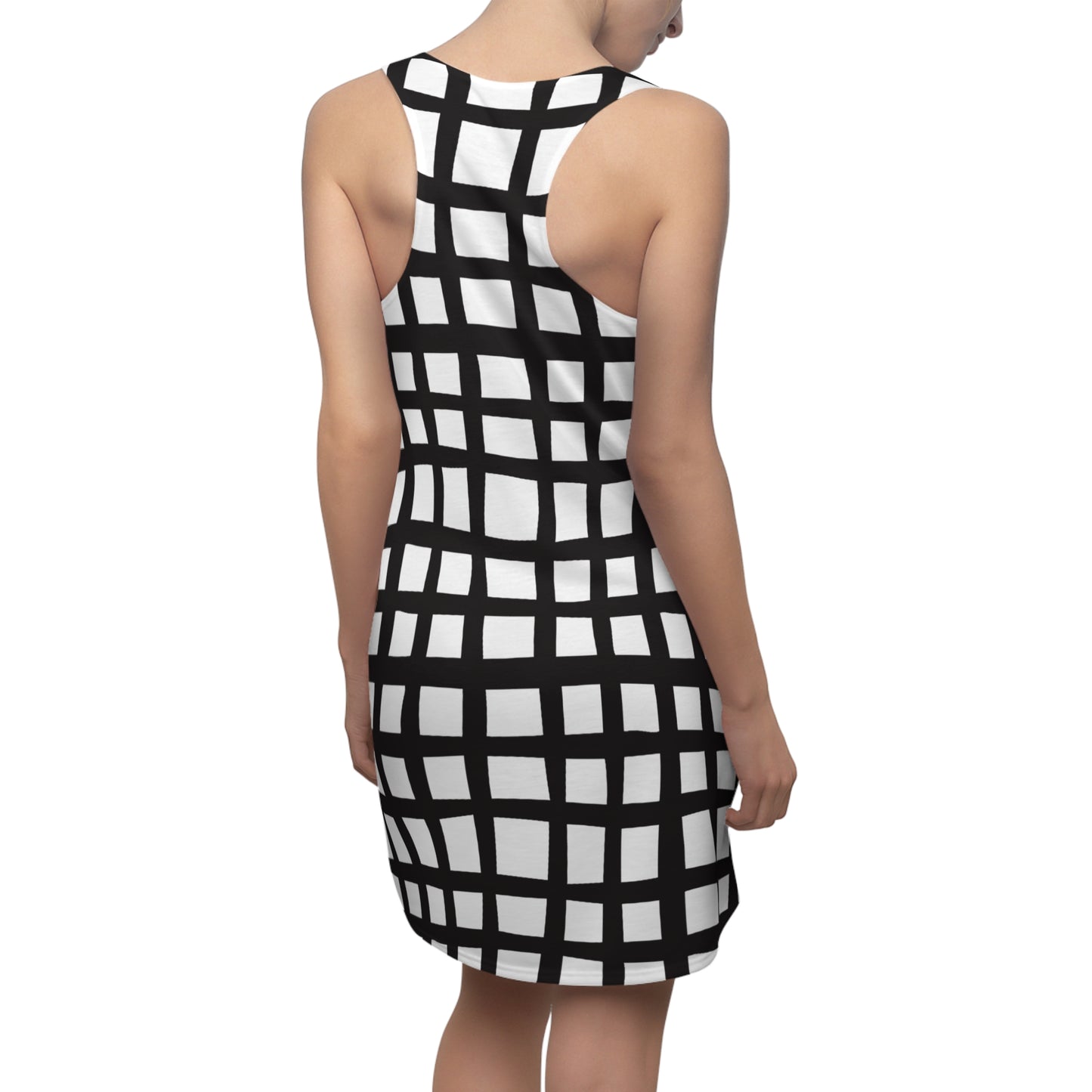 Grid Racerback Kleid – Moderner Sommerlook