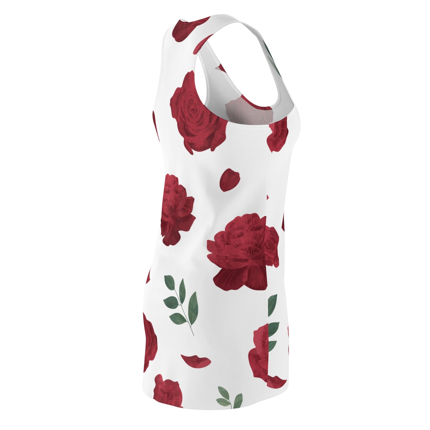 Rosen Racerback Kleid Damen – Sommerkleid, Freizeit & Strand