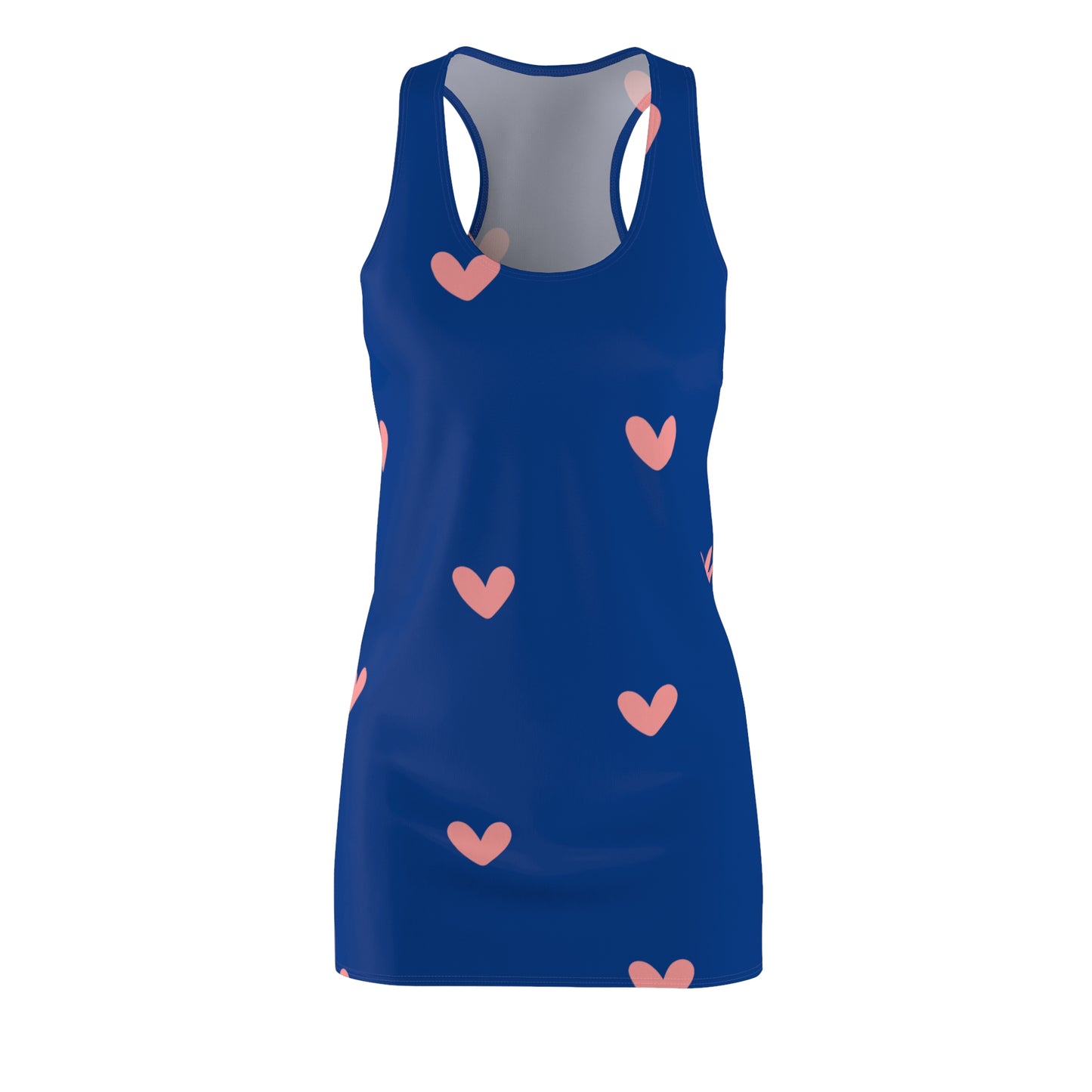Racerback Kleid mit zartem Herzmuster – Sommerkleid für Damen Cute