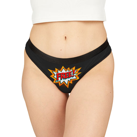 Damen Thong Unterwäsche Atmungsaktive Slips Bequem Free Print