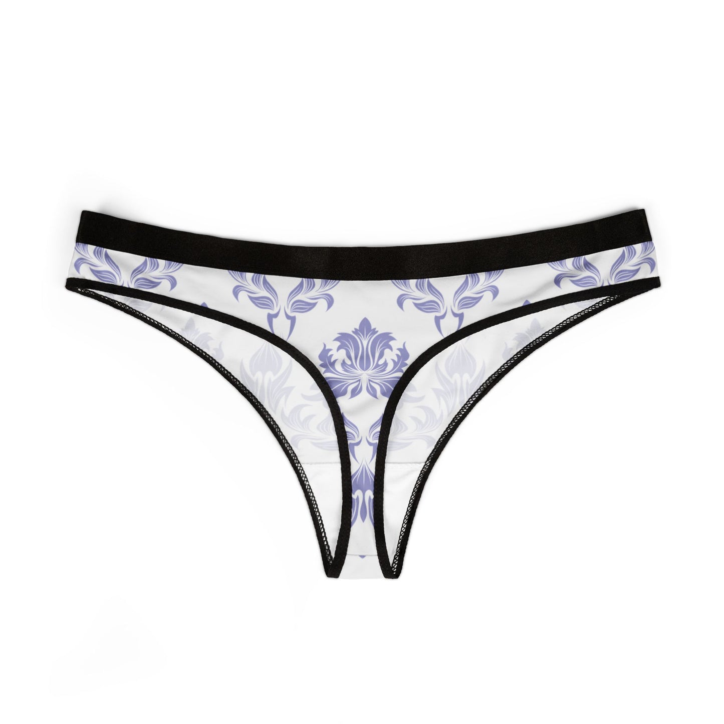 Damen Thong Unterwaesche Bequeme Atmungsaktive Slips mit Blumendruck