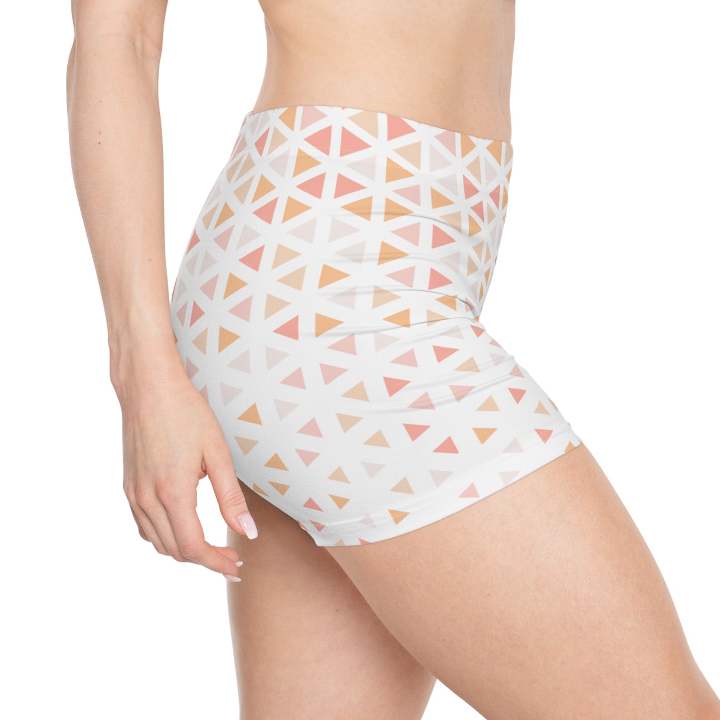Damen Shorts Pastel Geometrie Leichtigkeit Sport Freizeit