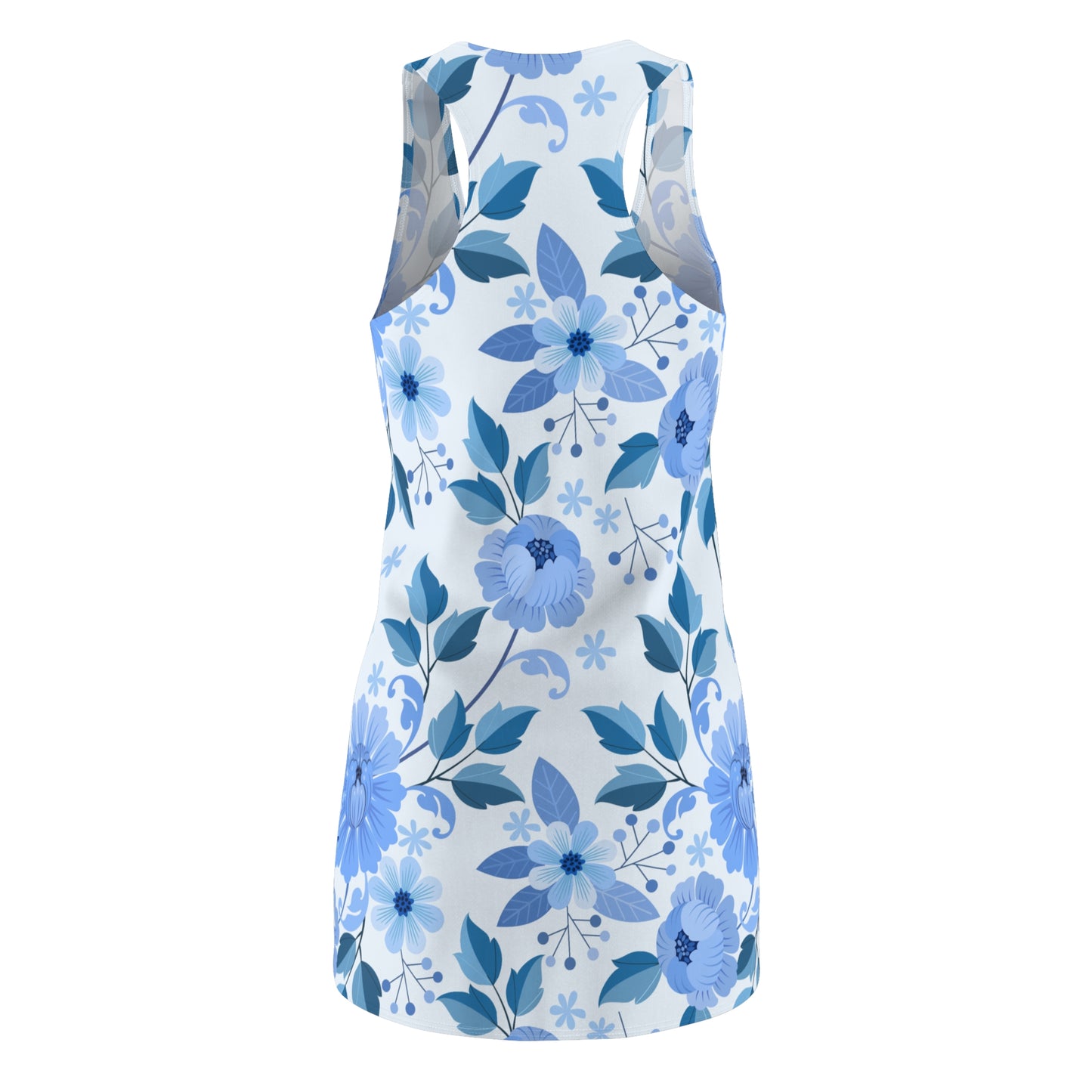 Damen Kleid Floral Racerback Sommer Strand Casual