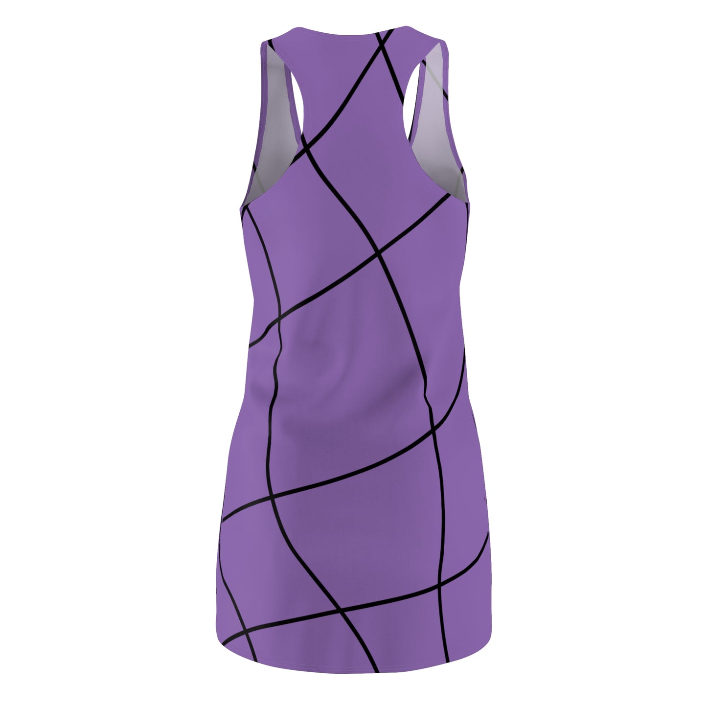Abstrakt Linien Racerback Kleid – Modernes Sommerkleid