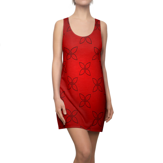 Bold Floral Racerback Kleid – Sommer Fun Kleid