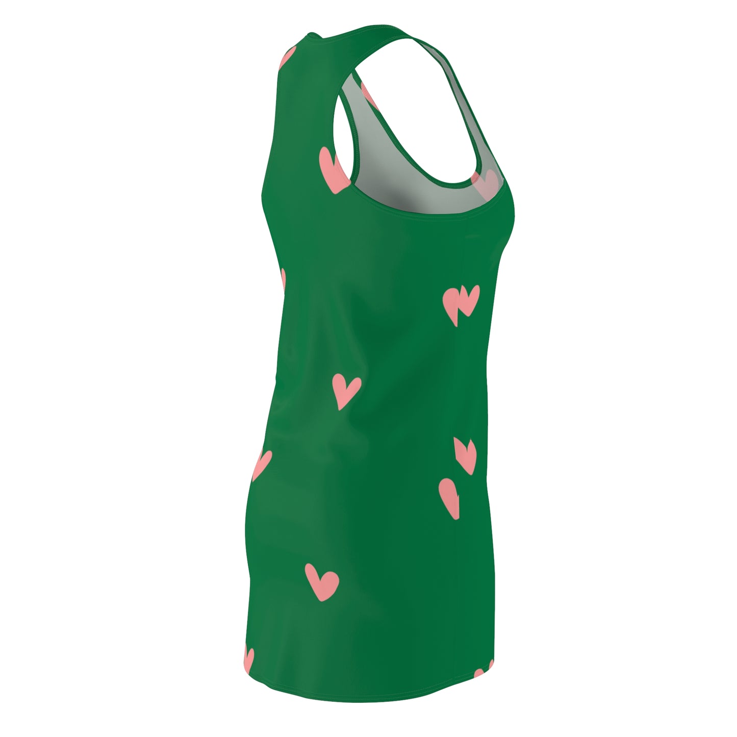 Racerback Kleid mit zartem Herzmuster – Sommerkleid für Damen Cute