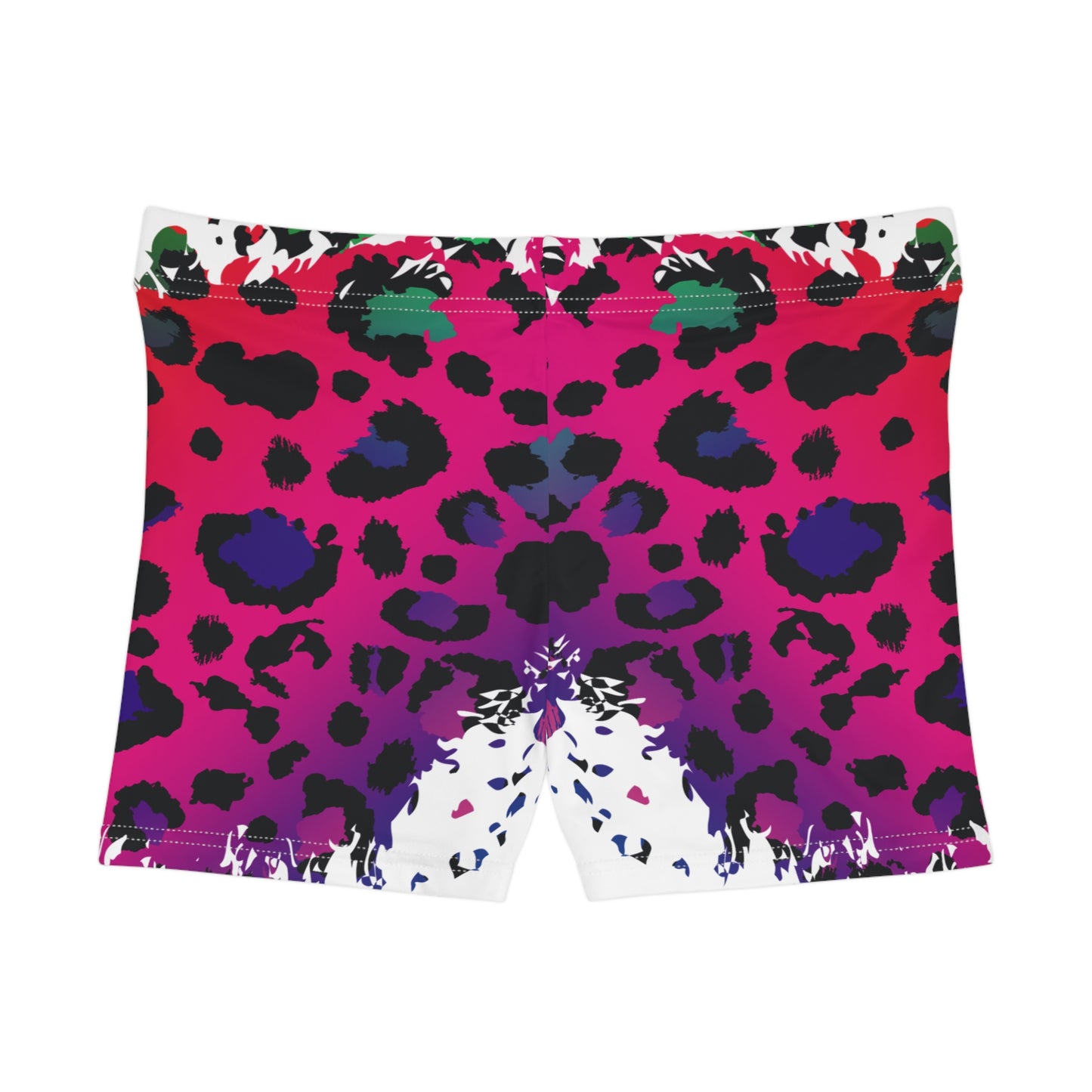 Damen Shorts Leoparden Print Trendy Activewear Fitness Yoga