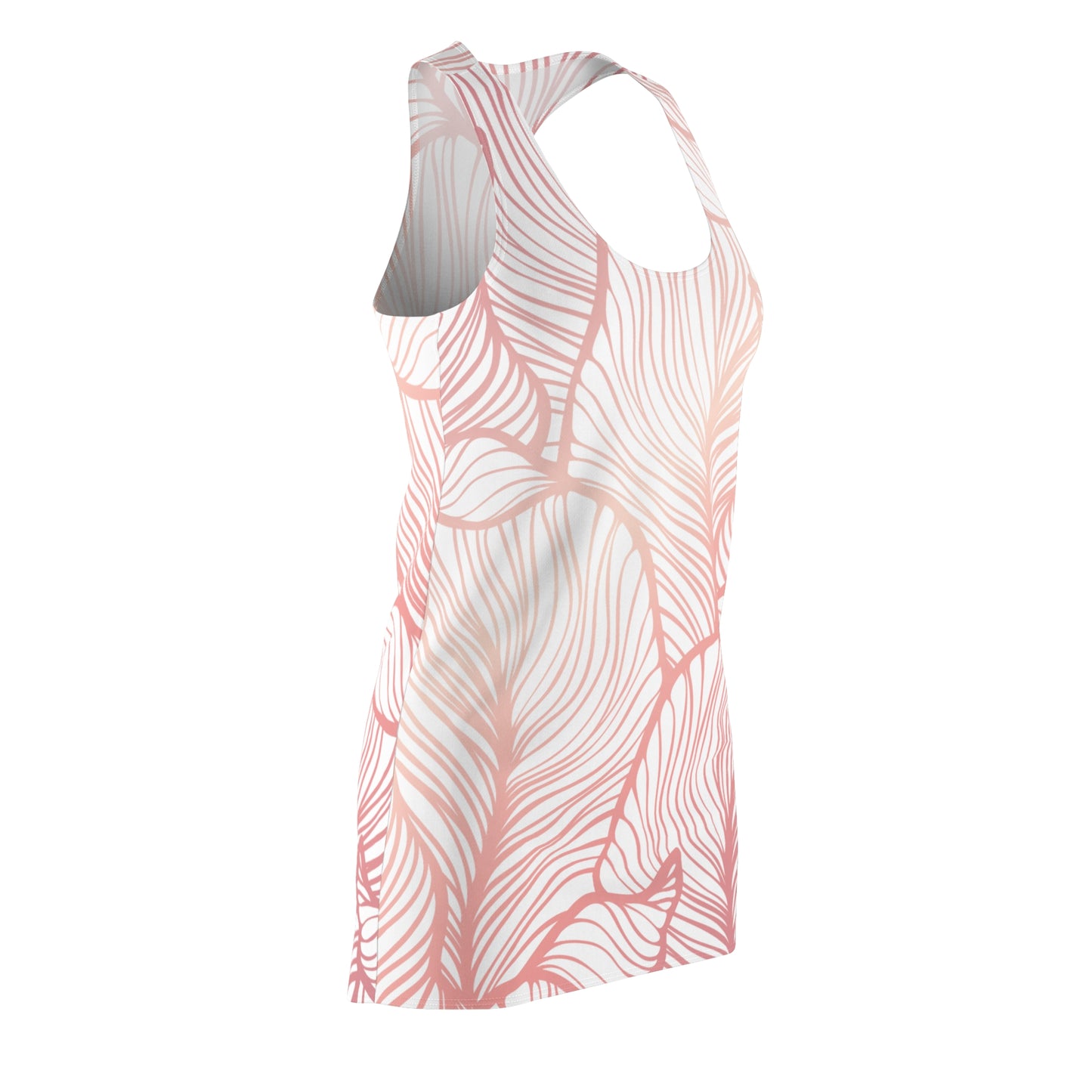 Rosa Floral Racerback Kleid – Elegantes Sommerkleid