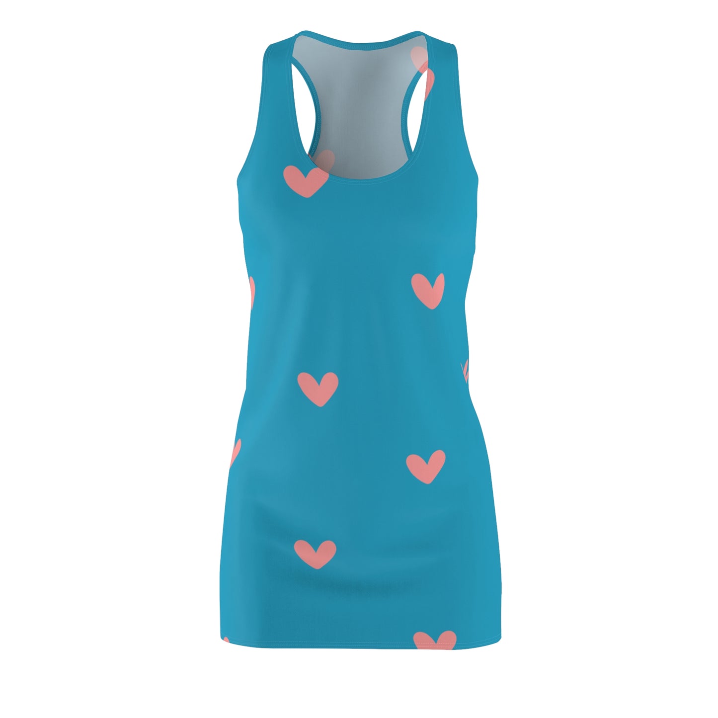 Racerback Kleid mit zartem Herzmuster – Sommerkleid für Damen Cute