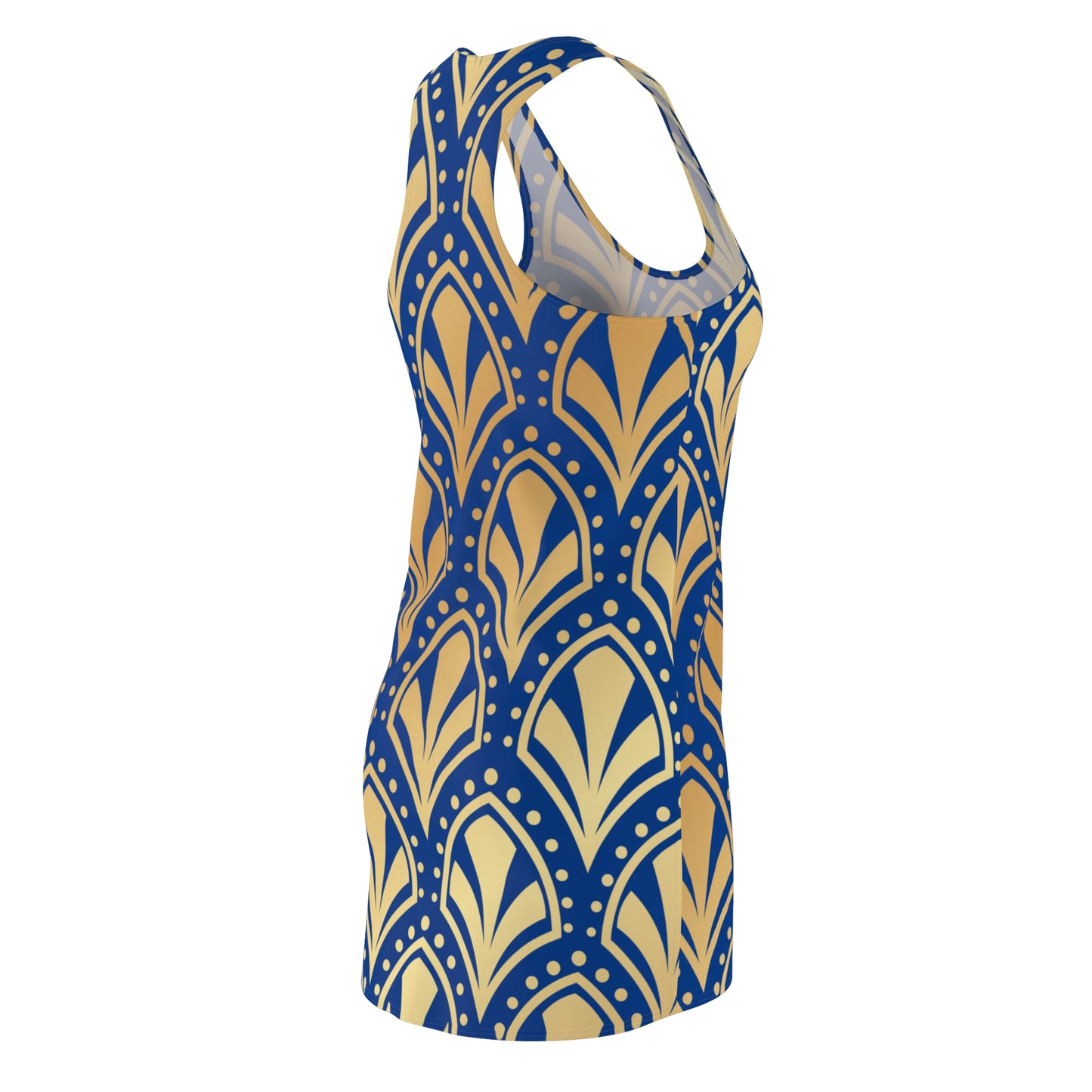 Luxury Racerback Dress mit Elegant Art Deco Muster