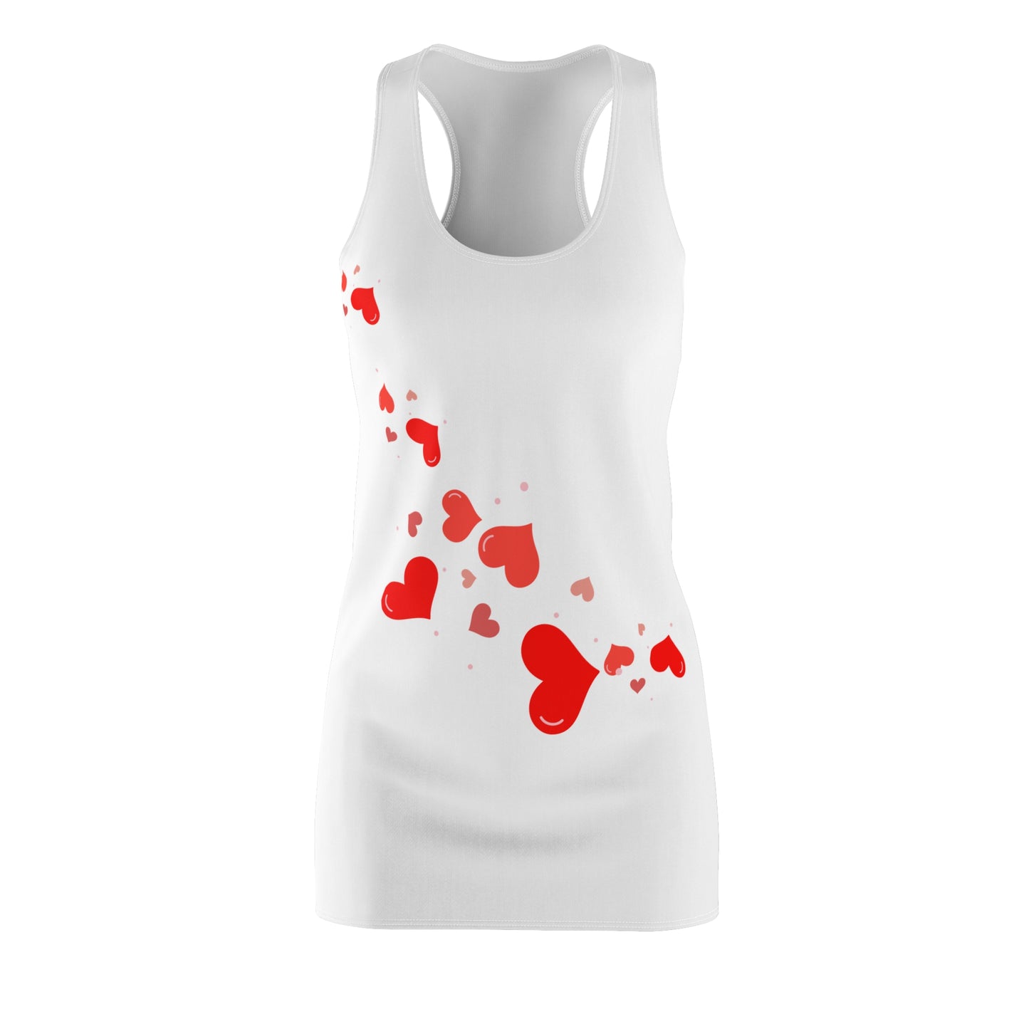 Herz Racerback Kleid – Elegantes Valentinstag Outfit