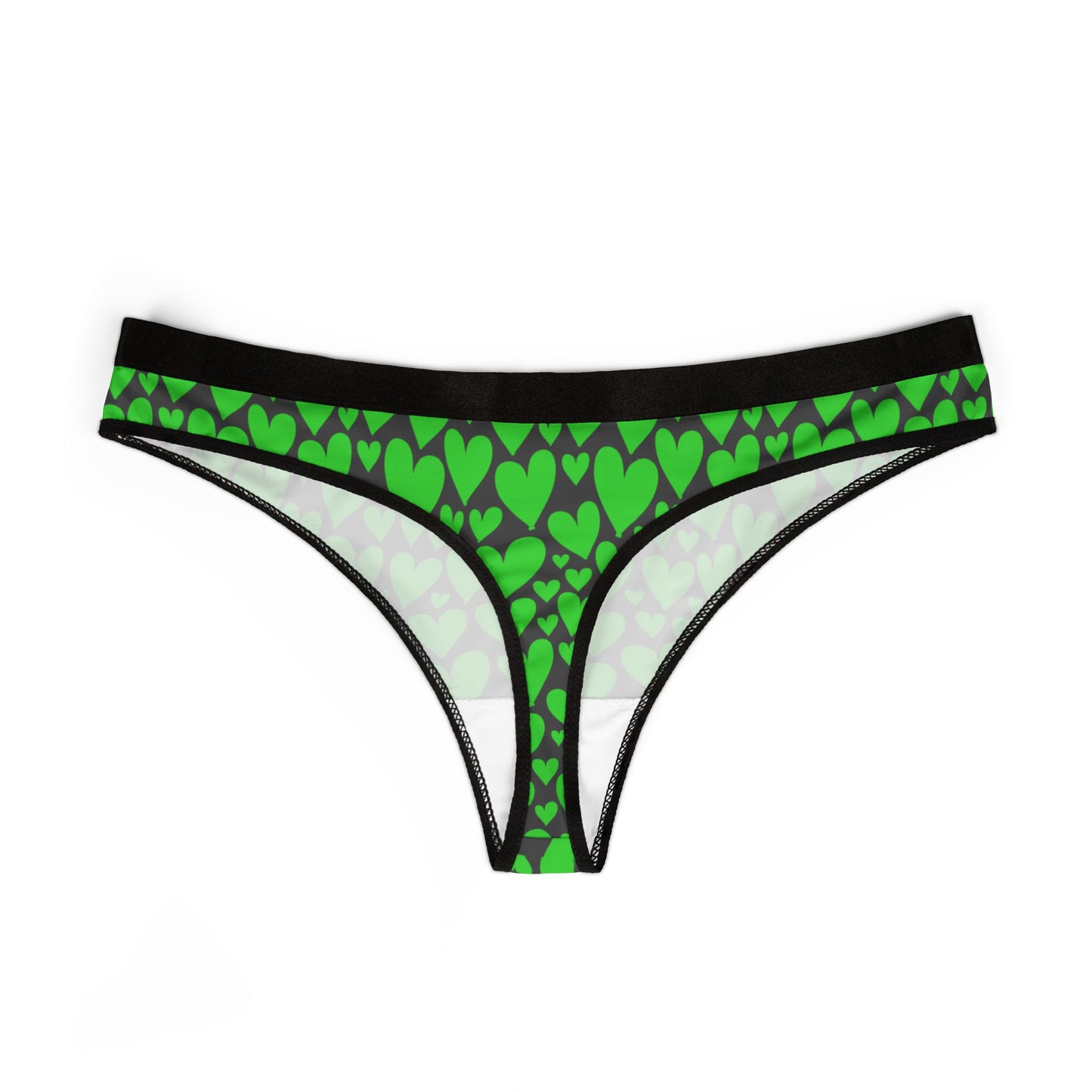 Damen Thong Unterwaesche Bequeme Atmungsaktive Slips mit Herzchen