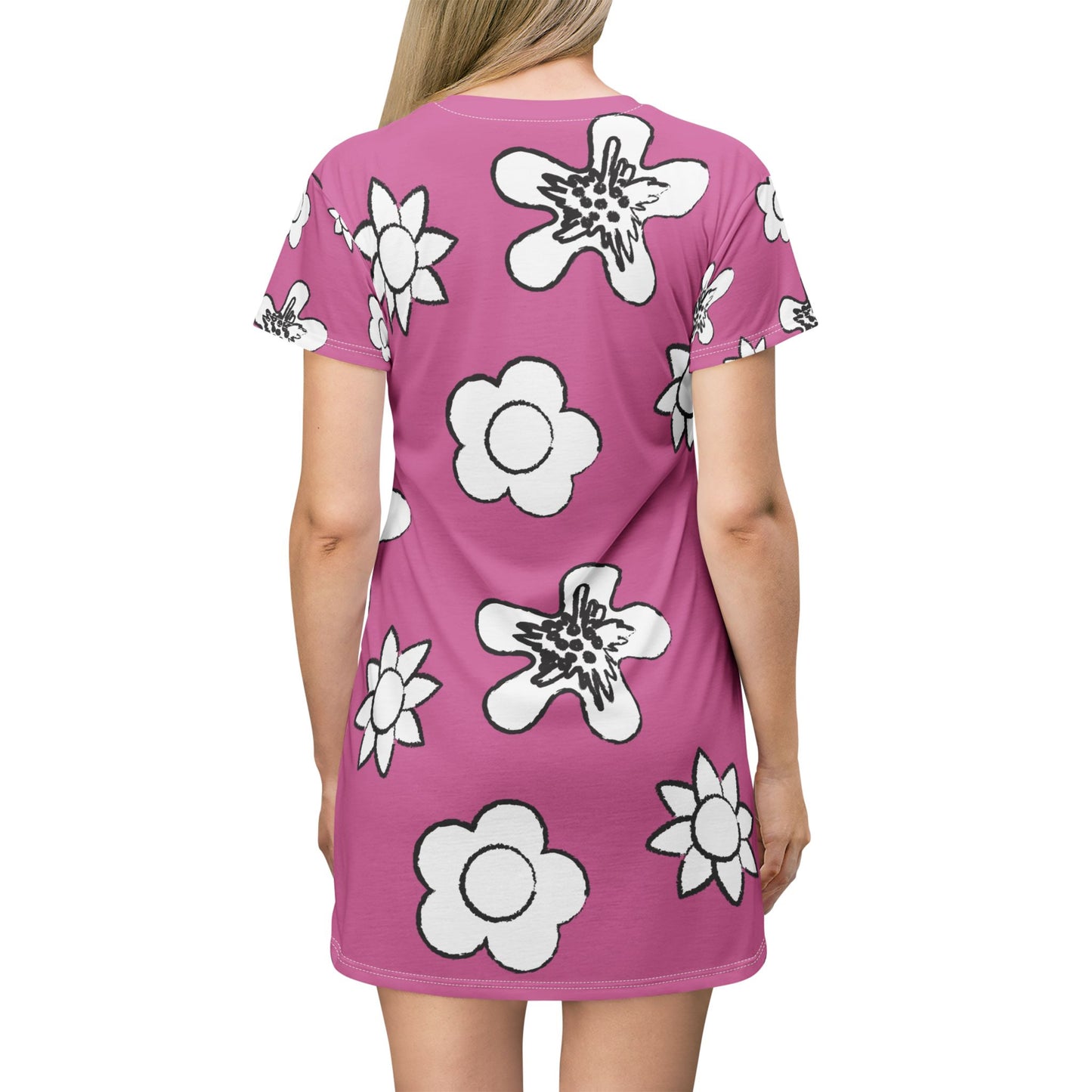 Rosanes Damen Kleid Floral T-Shirt Sommer Boho Casual Premium