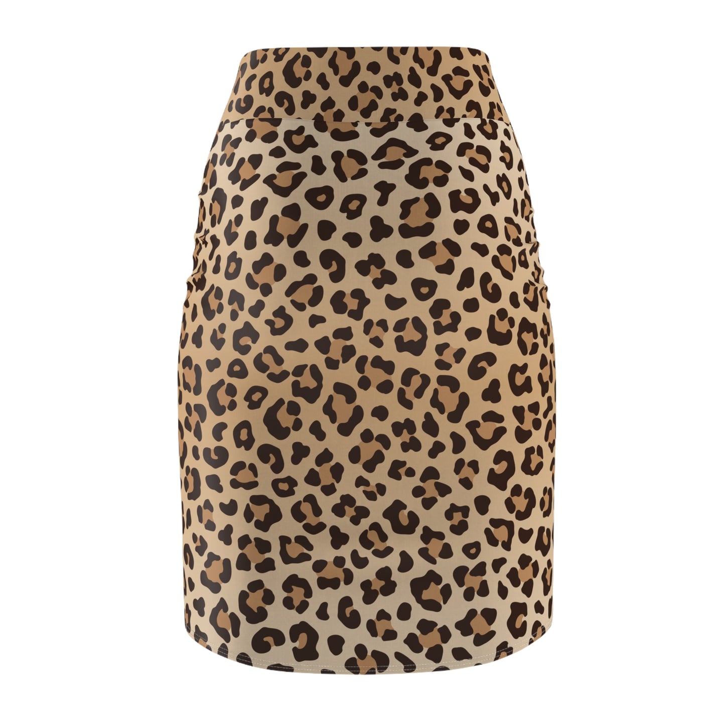 Damen Rock Bleistift Leopard Print Eng Elegant Stretch Business Casual