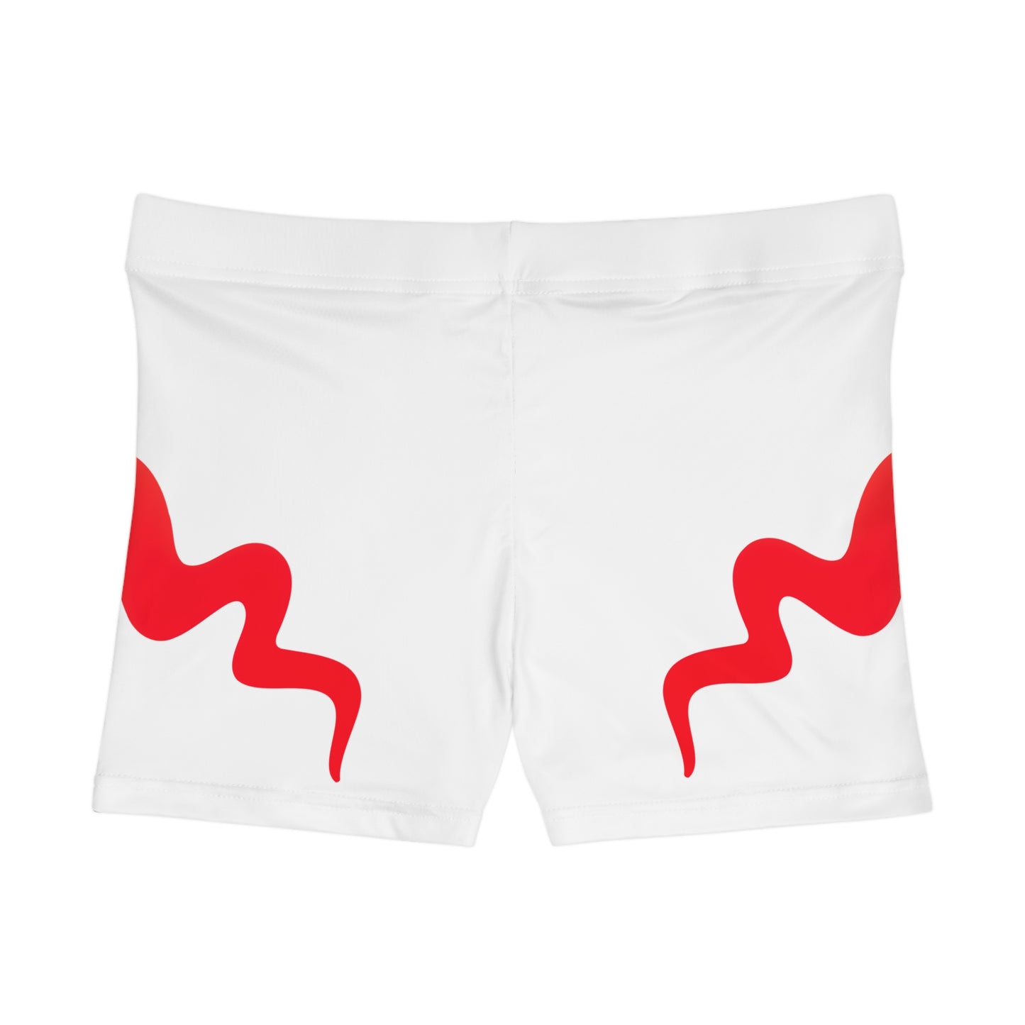 Damen Shorts Dynamic Red Wave Sportliche Activewear Sommer