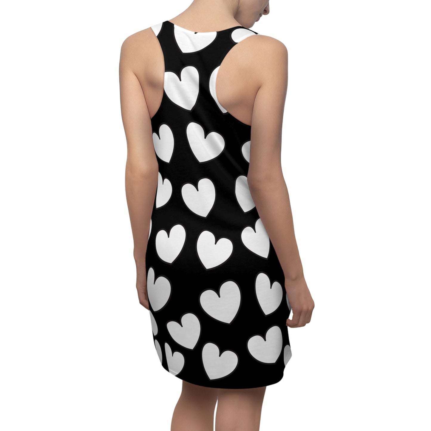 Racerback Kleid mit Herzmuster – Verspieltes Sommerkleid