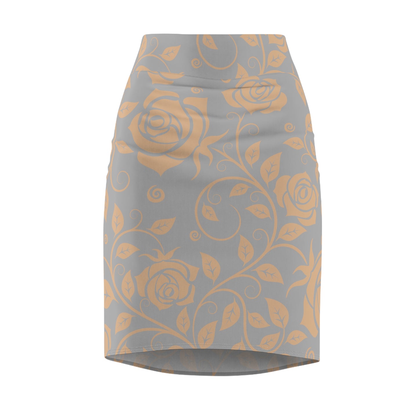 Damen Rock Floral Bleistift Elegant Business Event