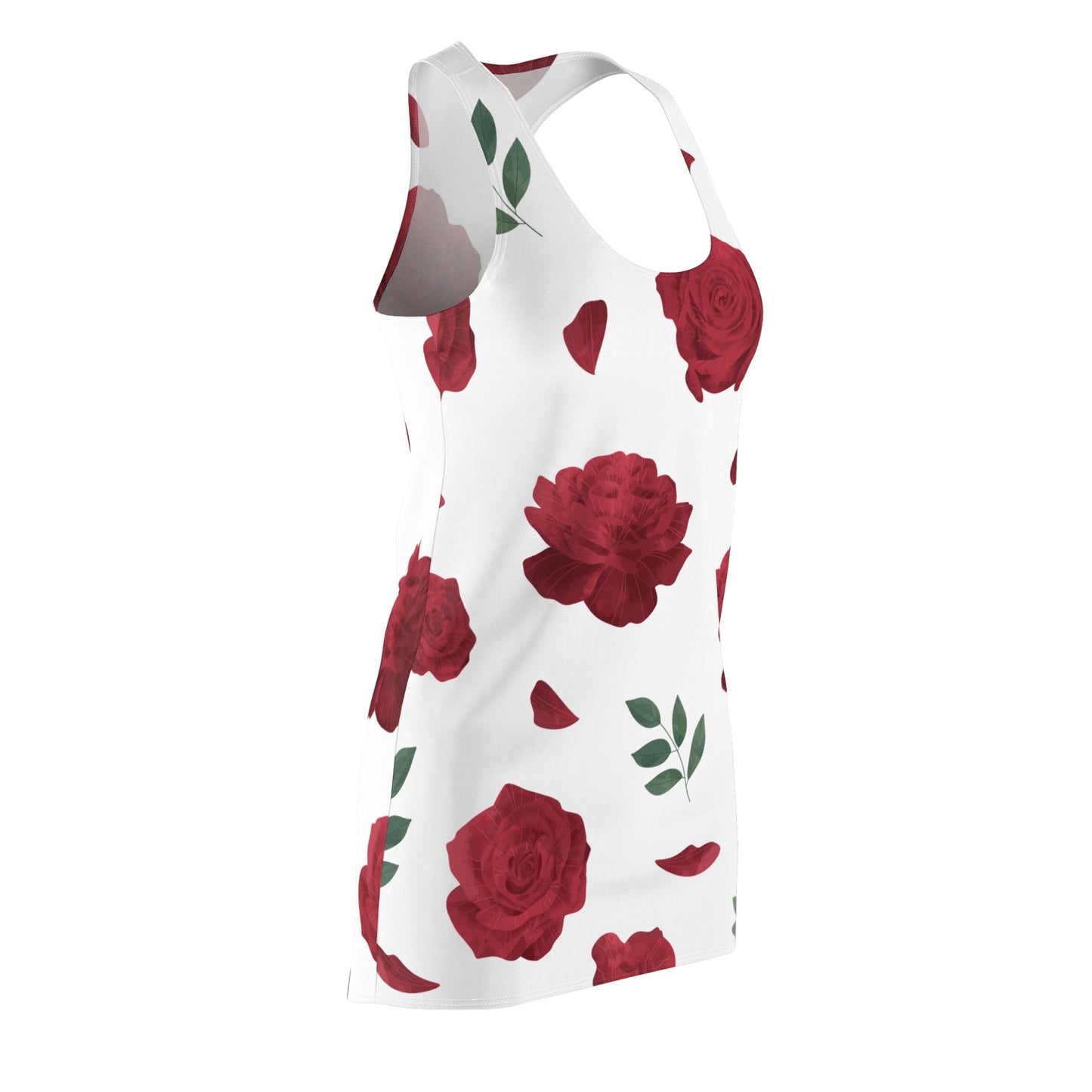 Rosen Racerback Kleid Damen – Sommerkleid, Freizeit & Strand