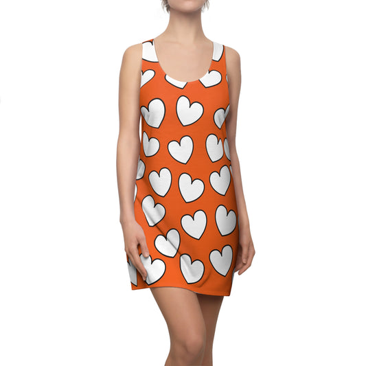 Racerback Kleid mit Herzmuster – Verspieltes Sommerkleid