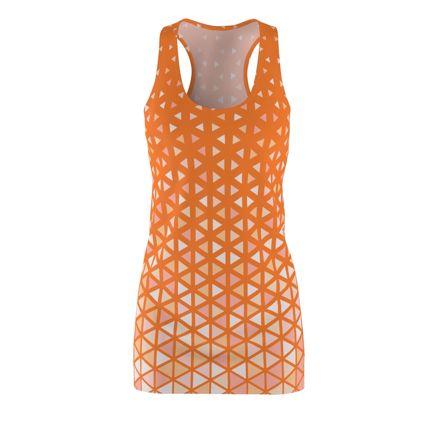 Buntes Dreieck Racerback Kleid – Trendige Sommer Damenmode