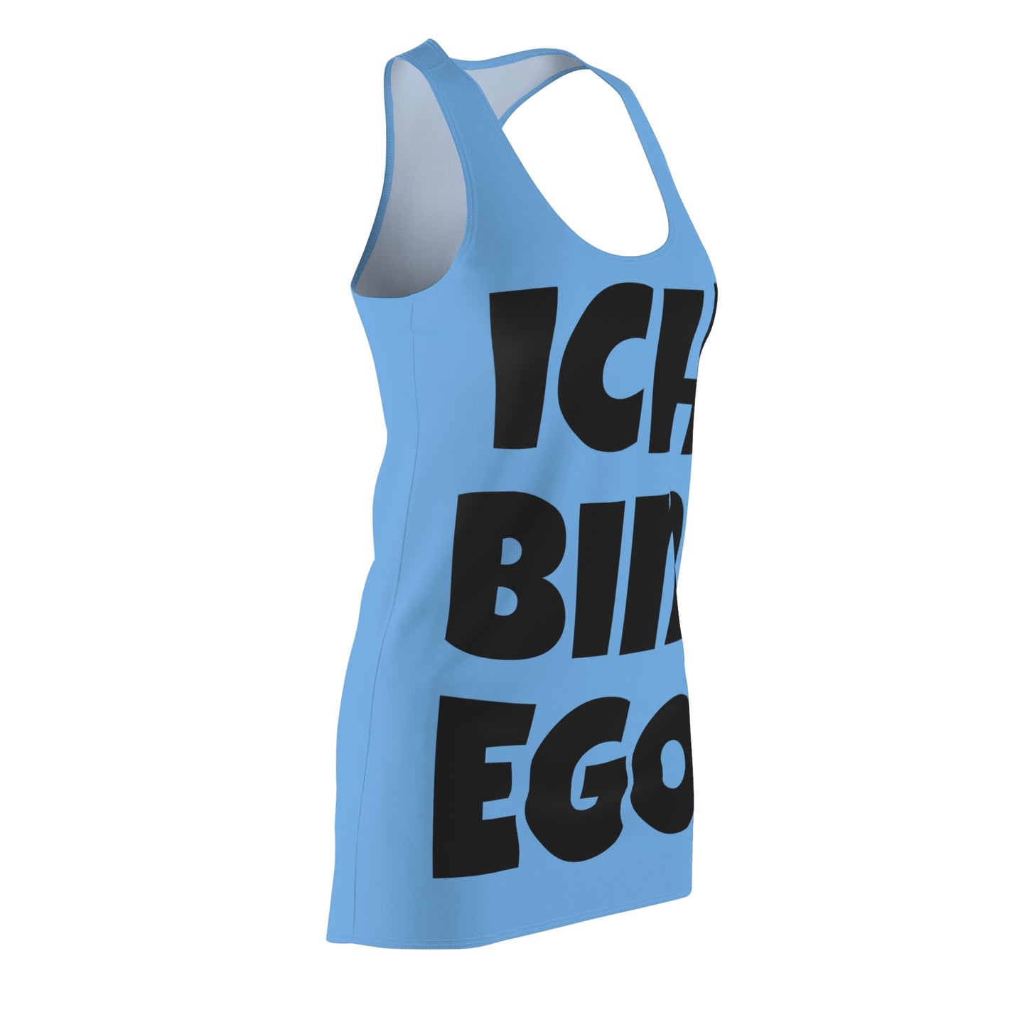 Ich Bin Ego Racerback Kleid – Statement Sommerkleid