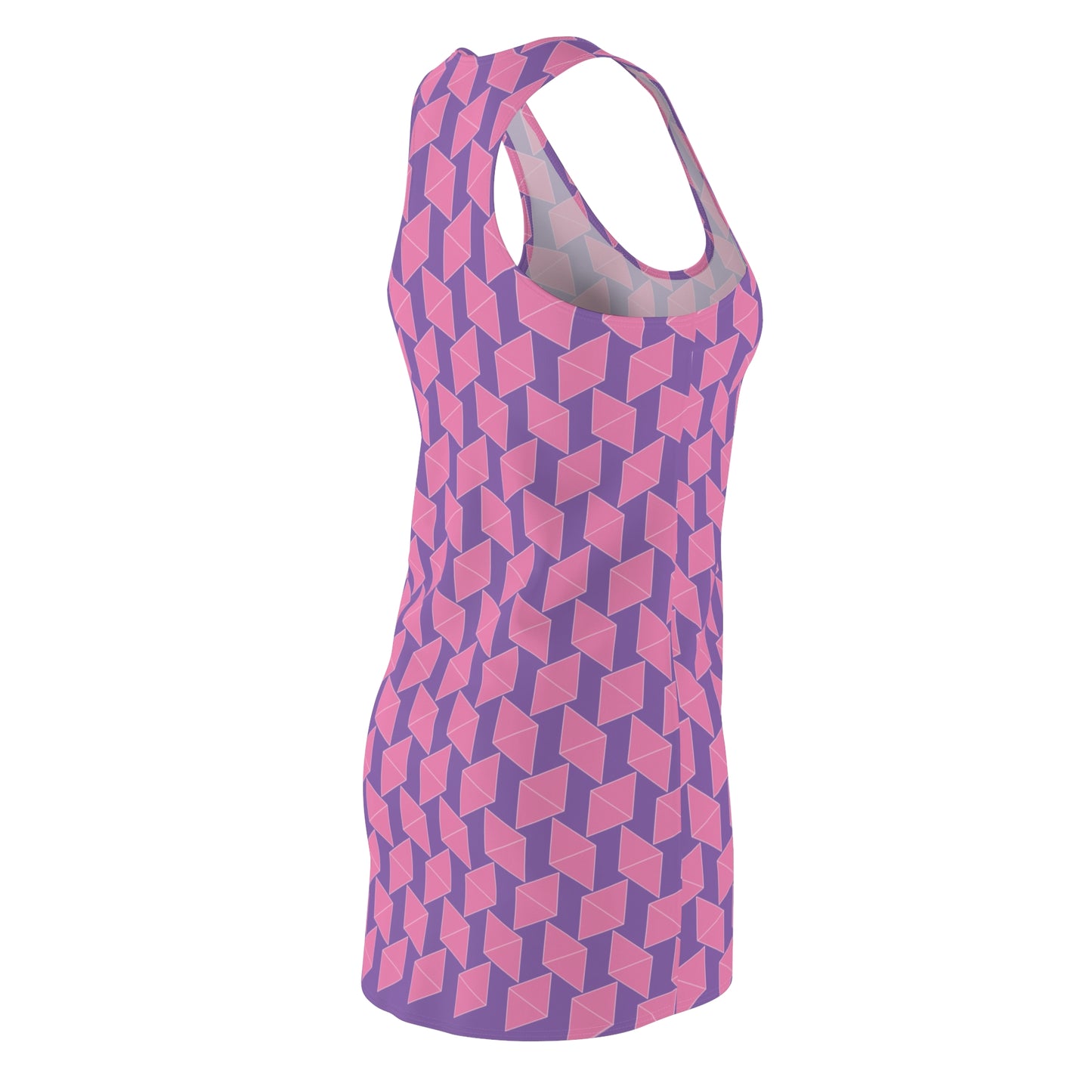 Pink Geometrie Racerback Kleid – Stylisches Sommerkleid