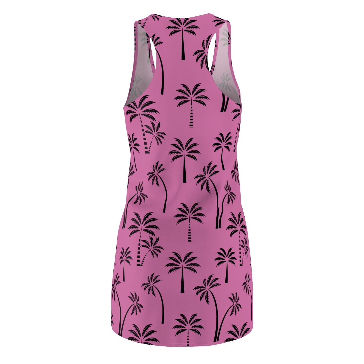 Rosa Palmen Racerback Kleid – Leichtes Sommerkleid