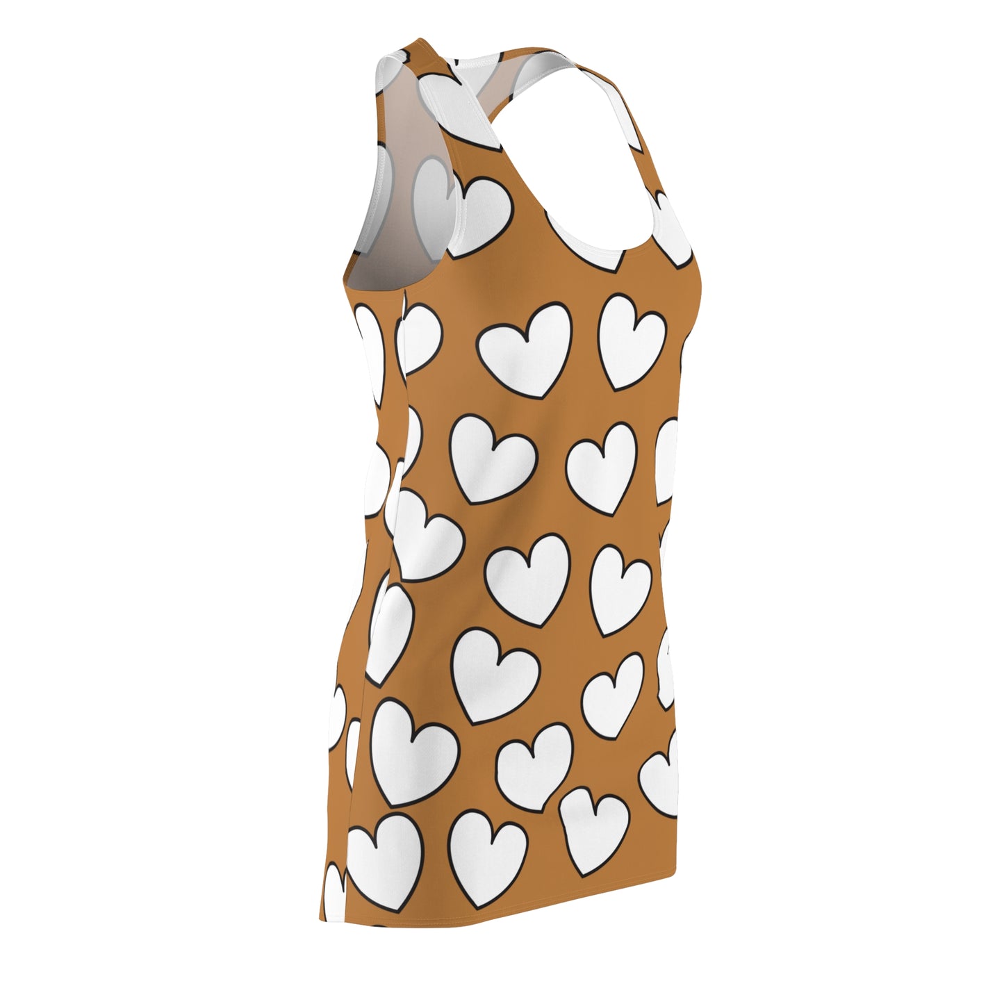 Racerback Kleid mit Herzmuster – Verspieltes Sommerkleid
