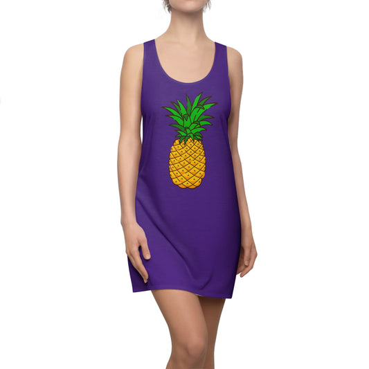 Ananas Racerback Kleid – Tropisches Sommerkleid