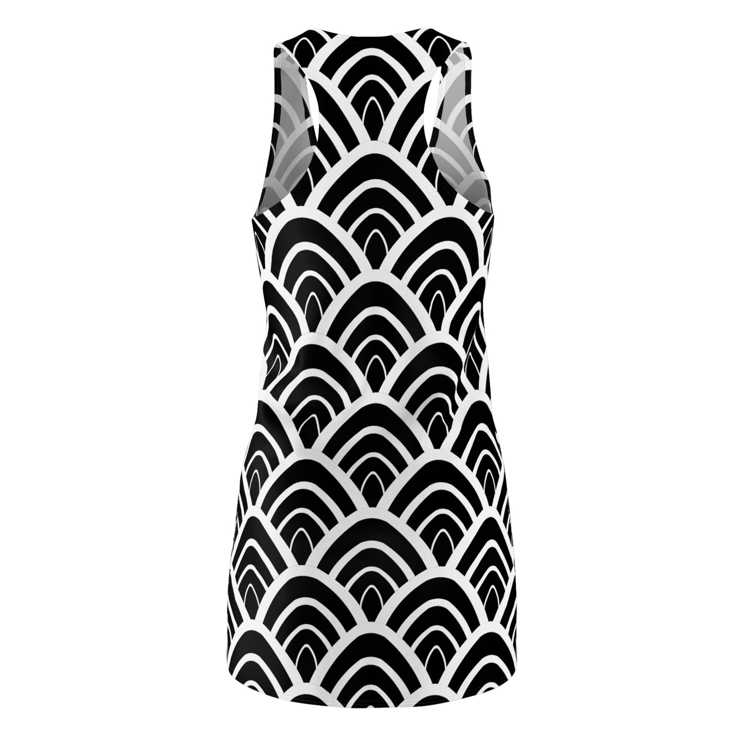 Wellenmuster Racerback Kleid – Elegant & Leicht