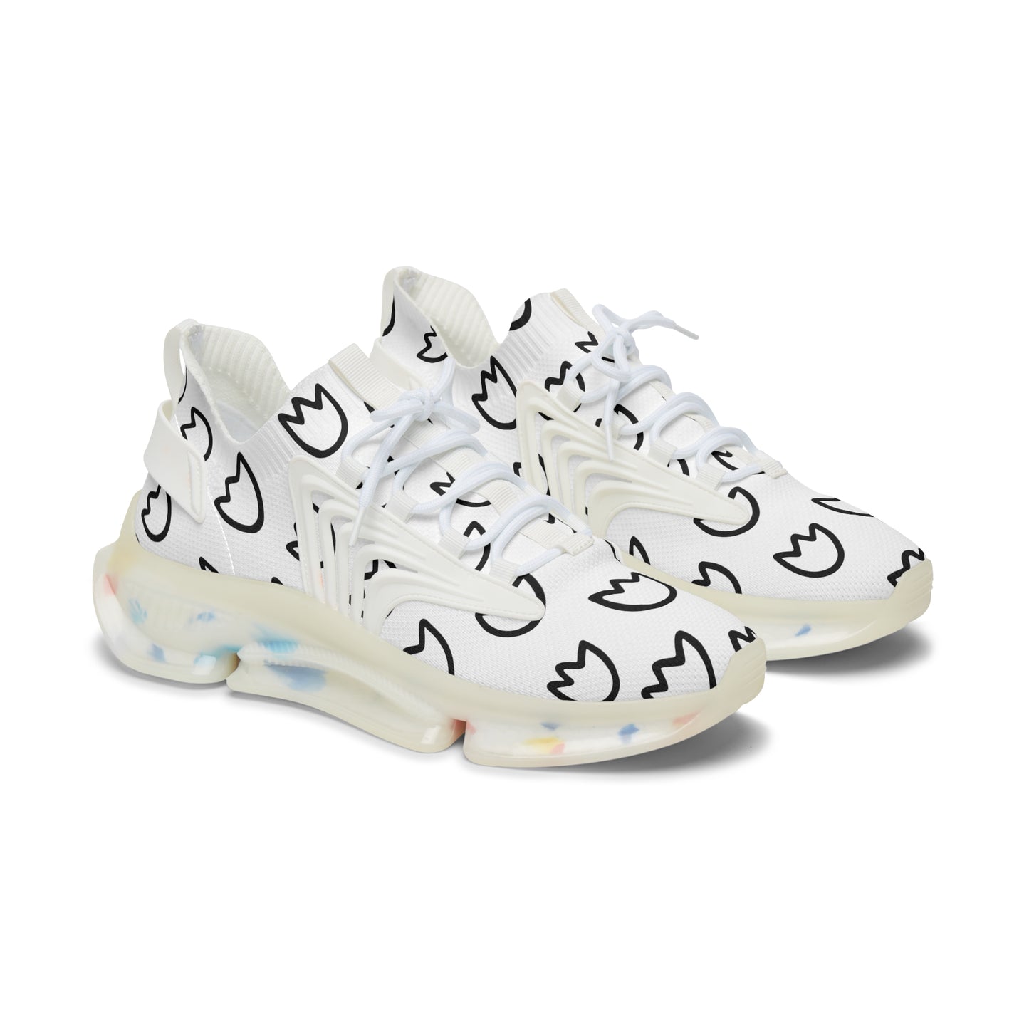 Damen Sneaker mit Tulpenmuster – Stylische Sportschuhe