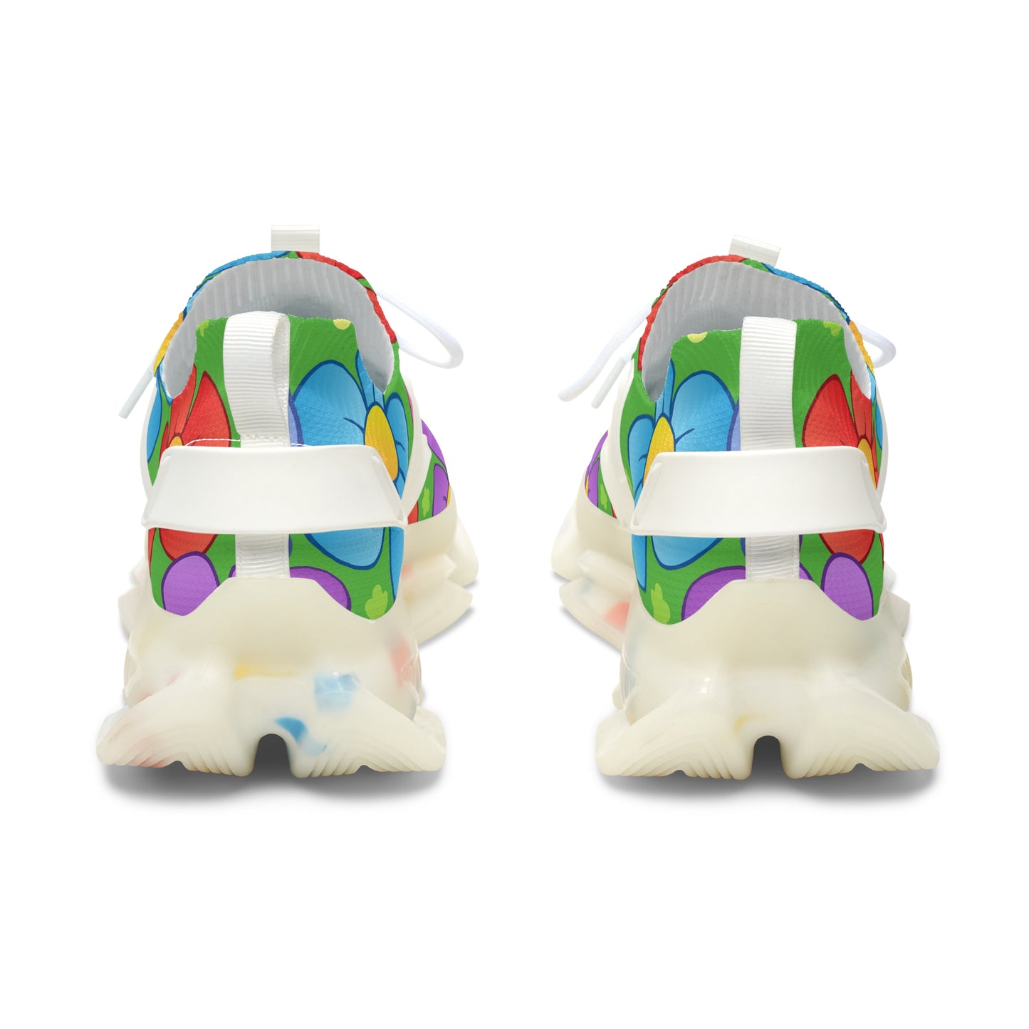Bunte Damen Sneaker mit Blumenmuster – Stylische Sportschuhe