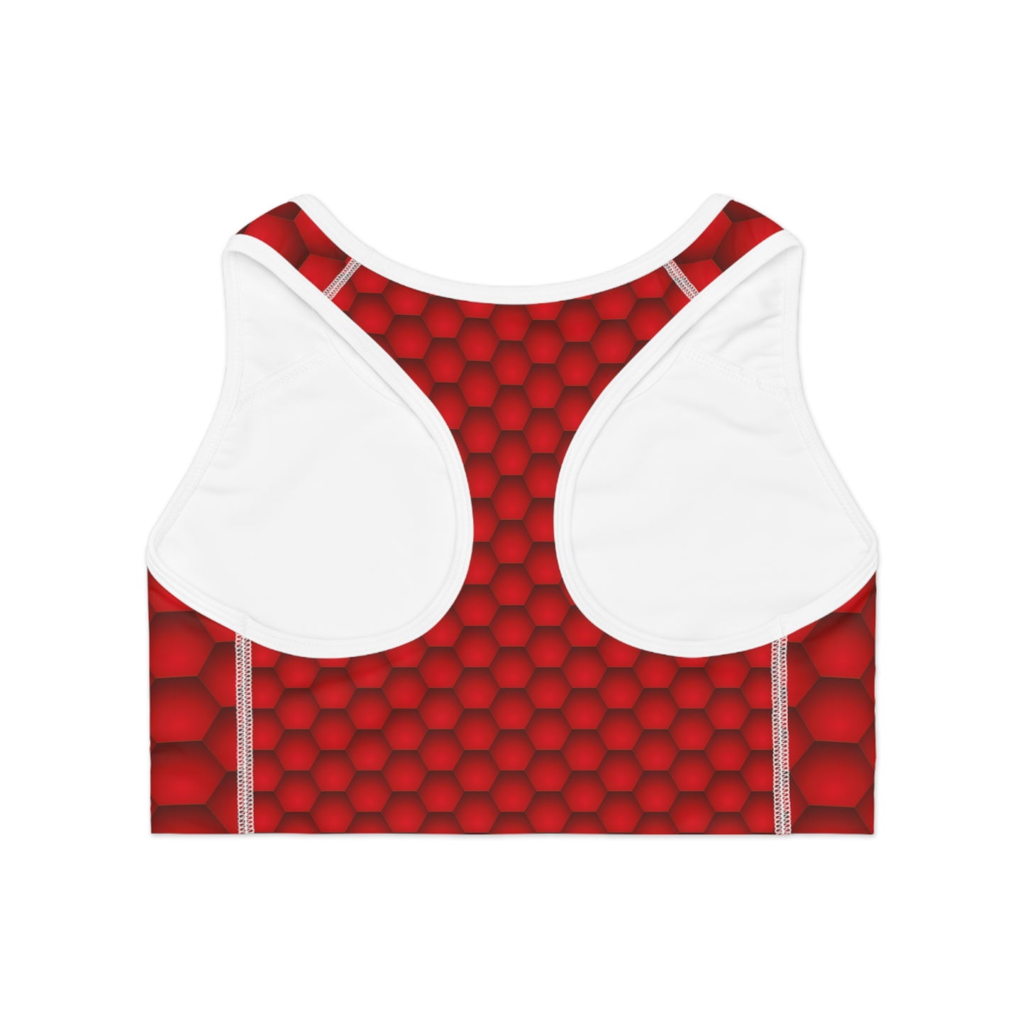 Damen Sport BH Rot Muster Atmungsaktiv Yoga Fitness Workout Top