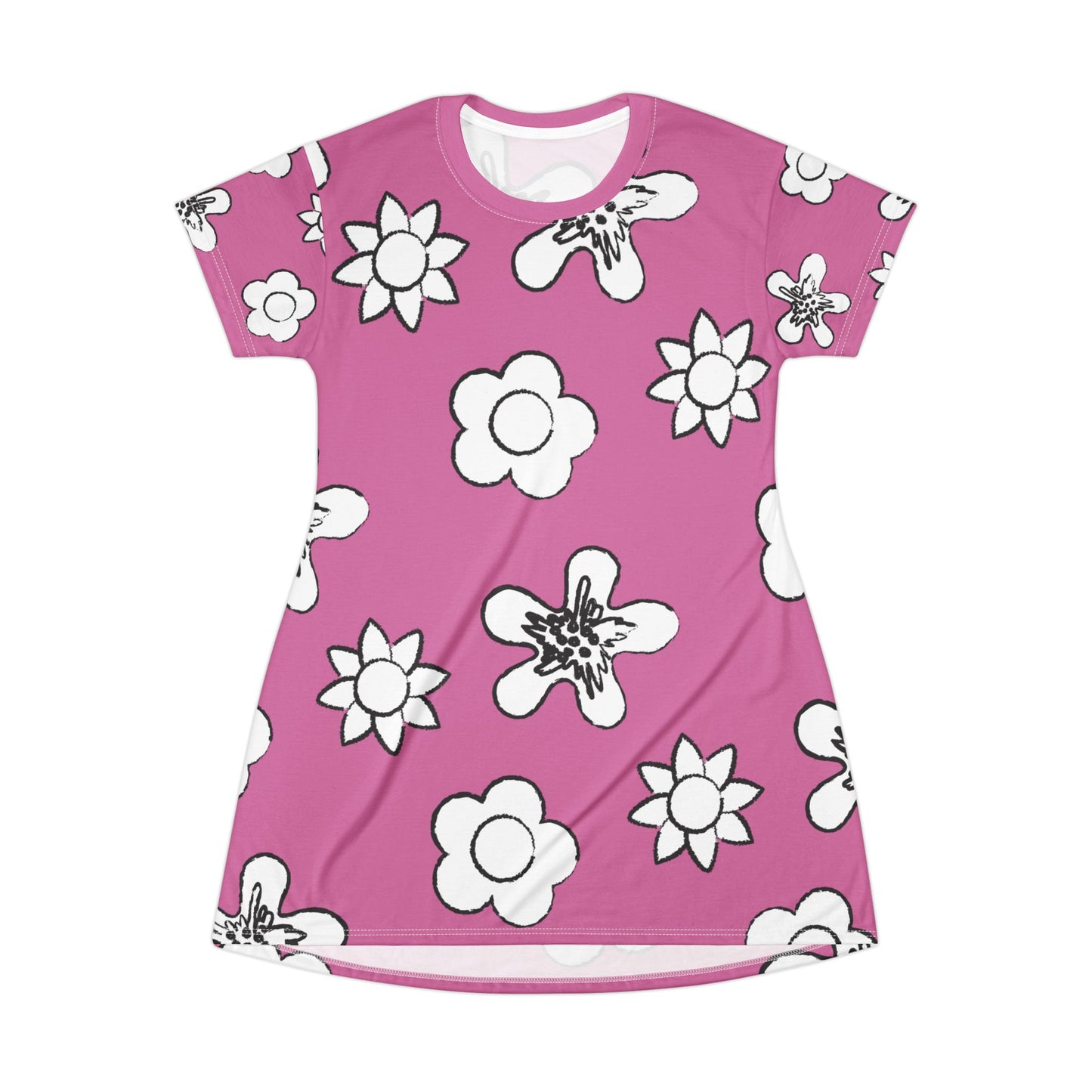 Rosanes Damen Kleid Floral T-Shirt Sommer Boho Casual Premium