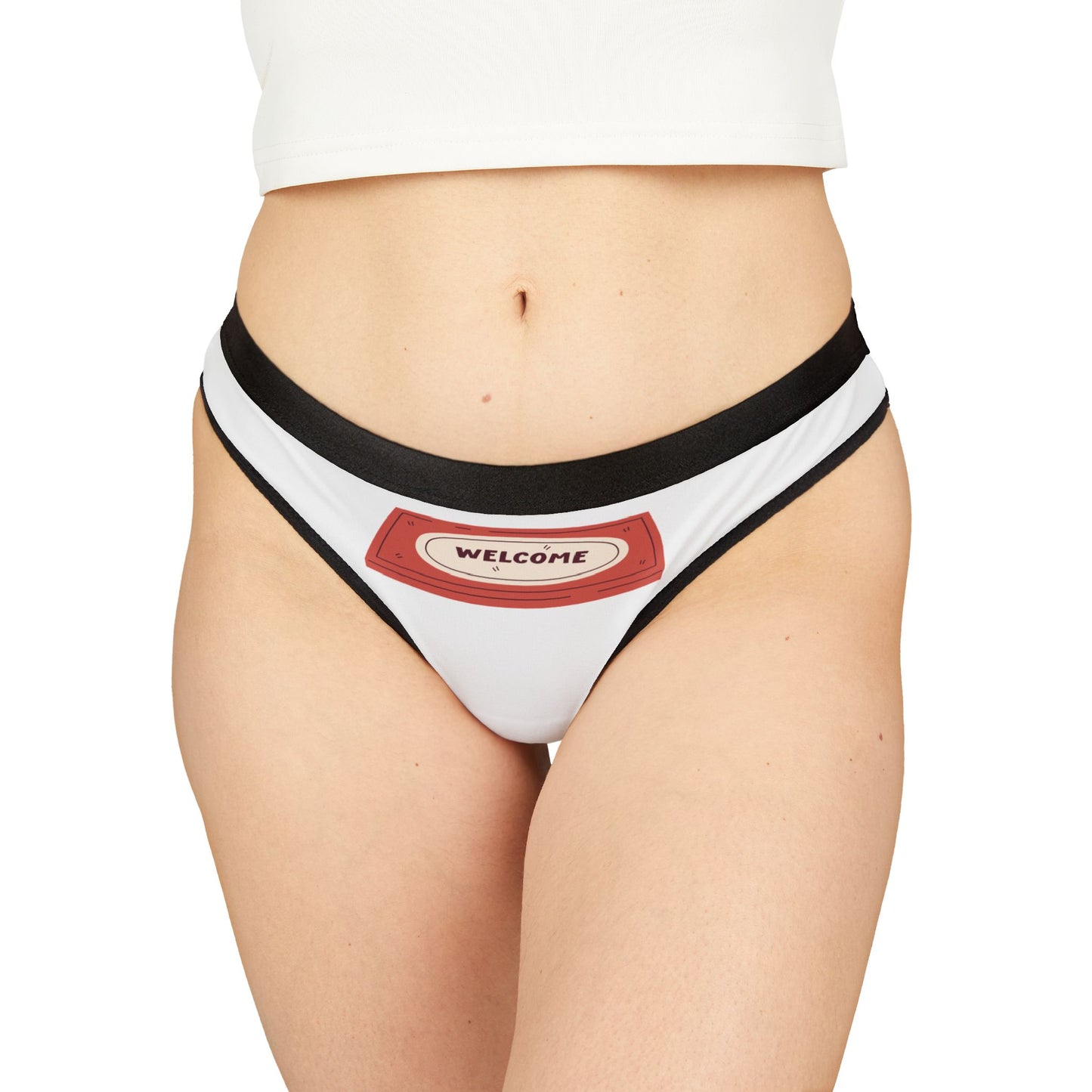 Damen Thong Unterwäsche Welcome Bequeme Slips MauserDesign