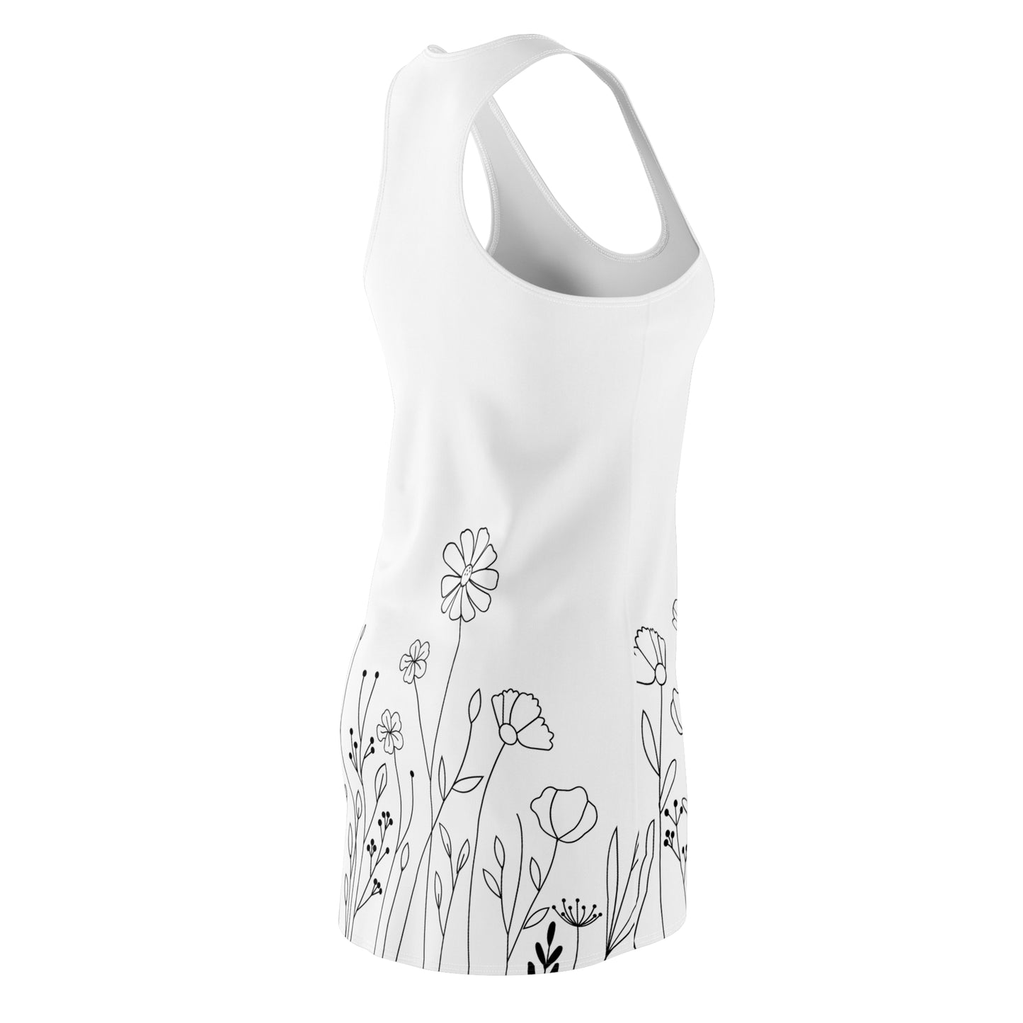 Blumen Racerback Kleid – Elegantes Sommerkleid