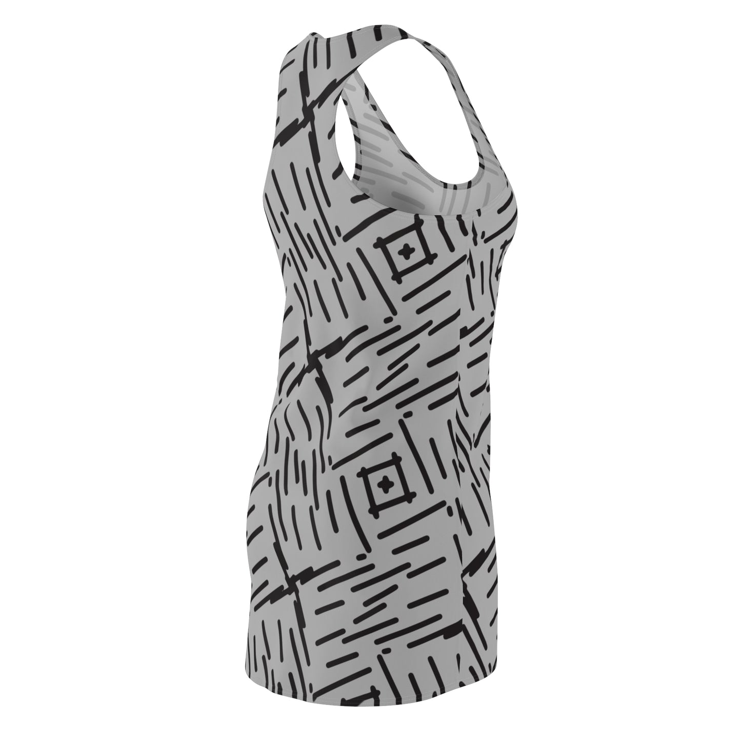 Abstrakt Racerback Kleid – Stylisches Sommerkleid