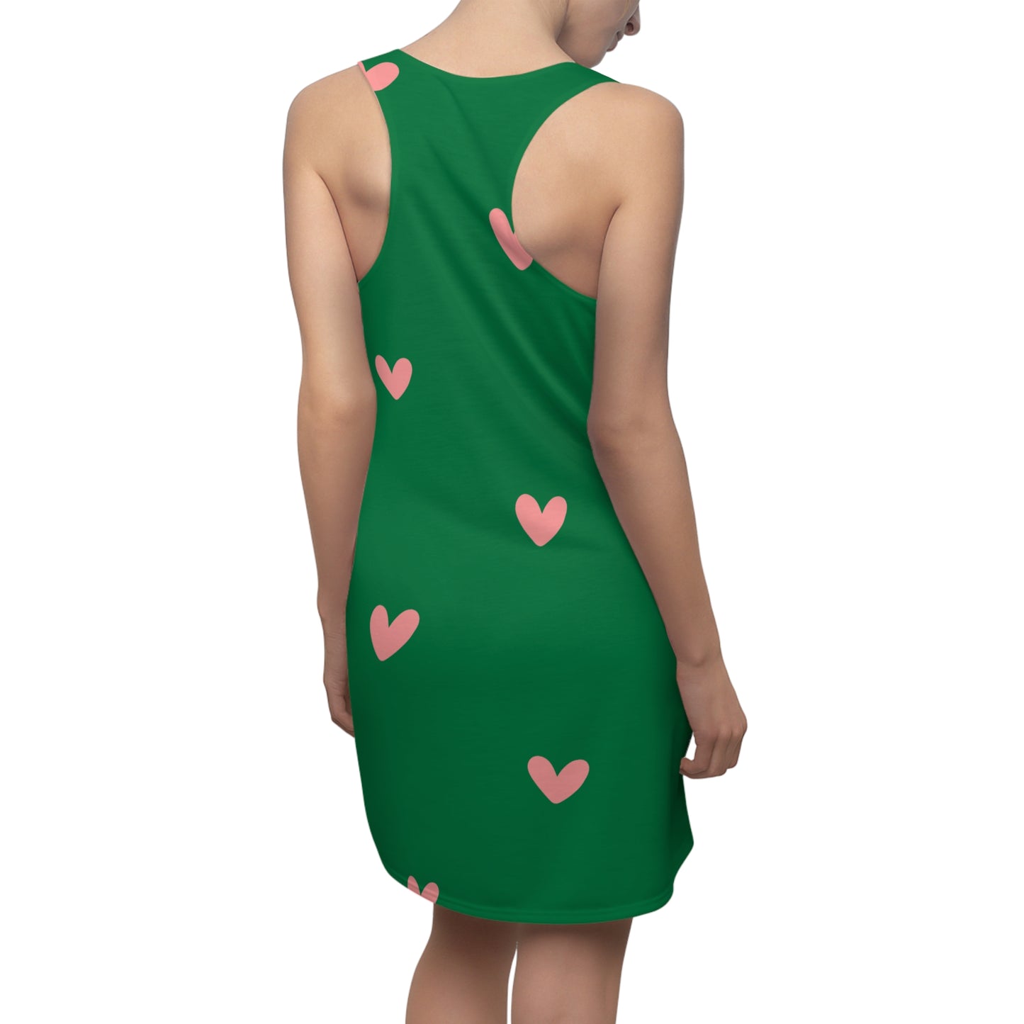Racerback Kleid mit zartem Herzmuster – Sommerkleid für Damen Cute