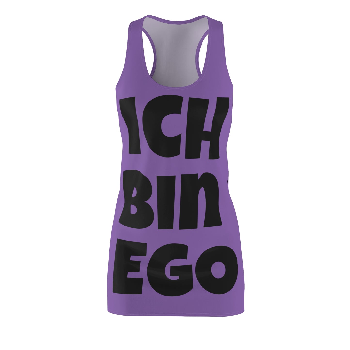 Ich Bin Ego Racerback Kleid – Statement Sommerkleid