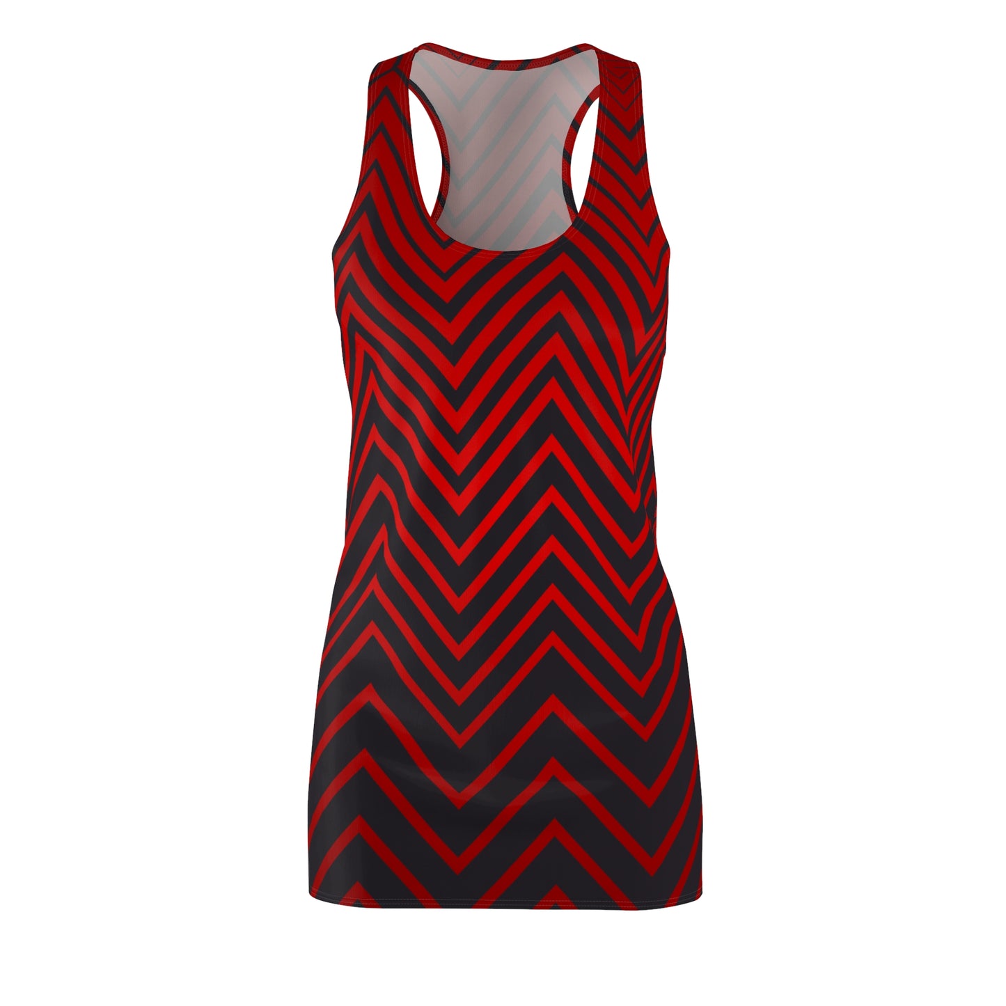 Racerback Damen Kleid Rot Farbverlauf Muster Racerback Sommer Party