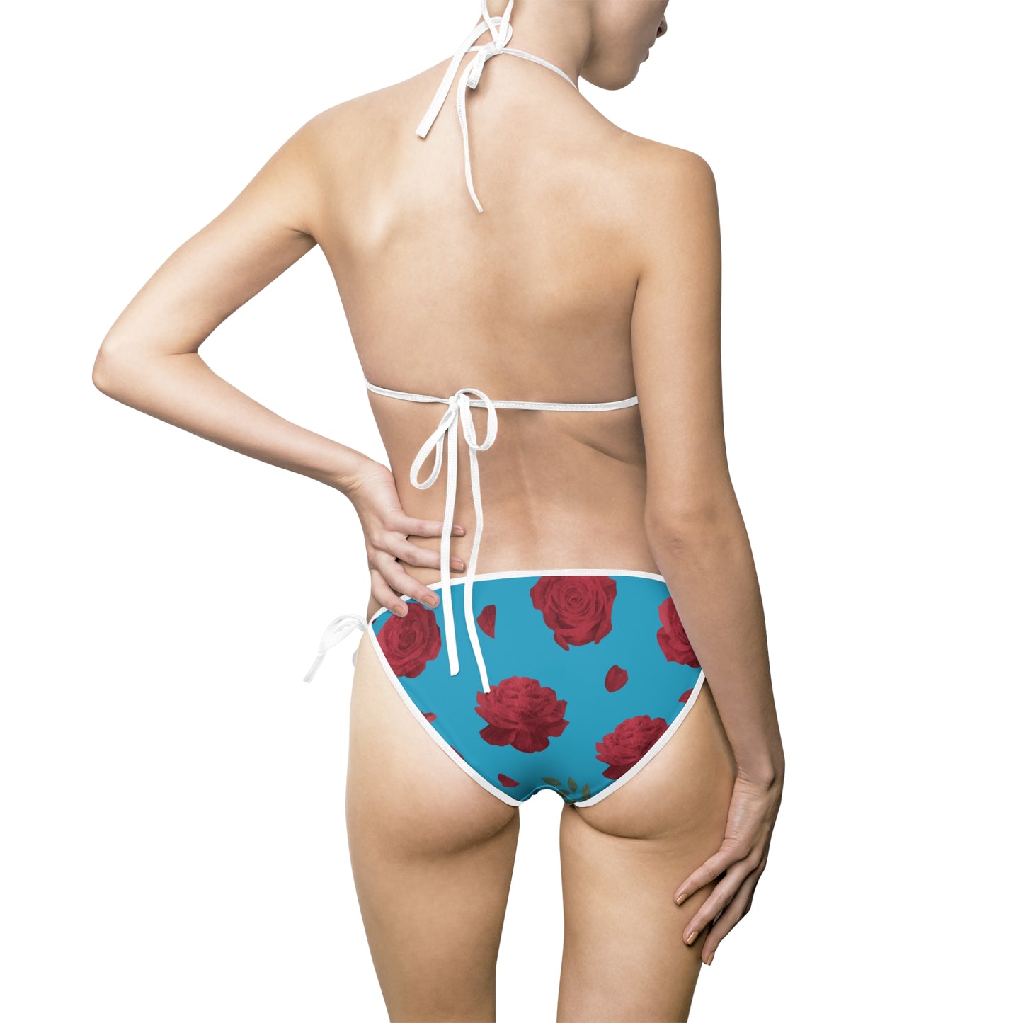 Damen Bikini Floral Print Zweiteiler Push Up Strand Pool