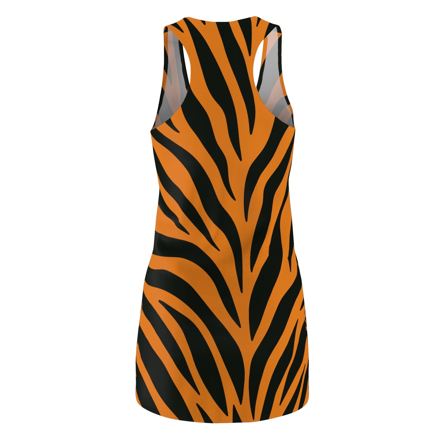 Tigerstreifen Racerback Kleid – Wildes Sommerkleid