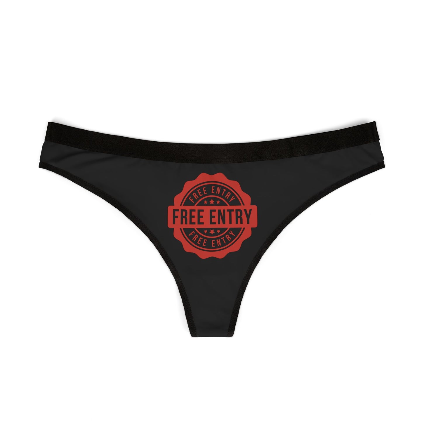Damen Thong Unterwäsche Bequeme Atmungsaktive Slips Free Entry Print