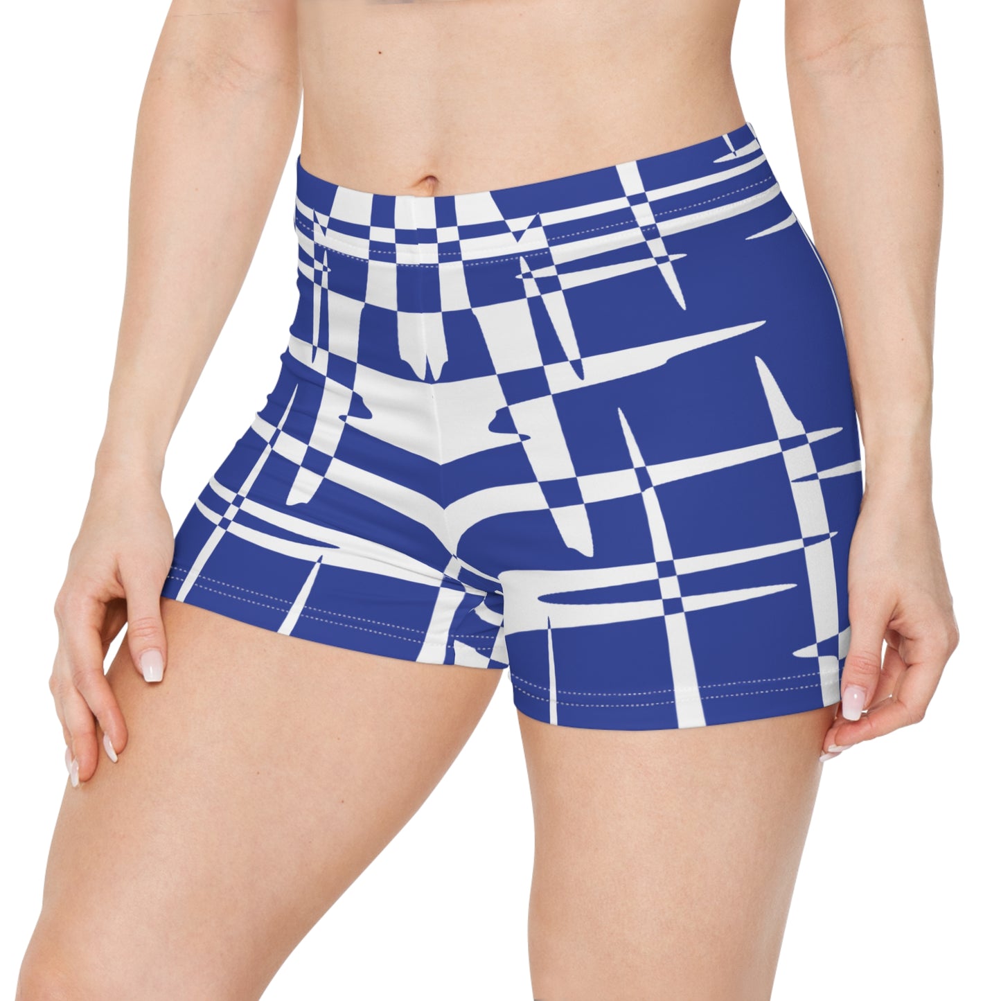 Damen Shorts Geometrisch Modern Premium Activewear Sport Freizeit