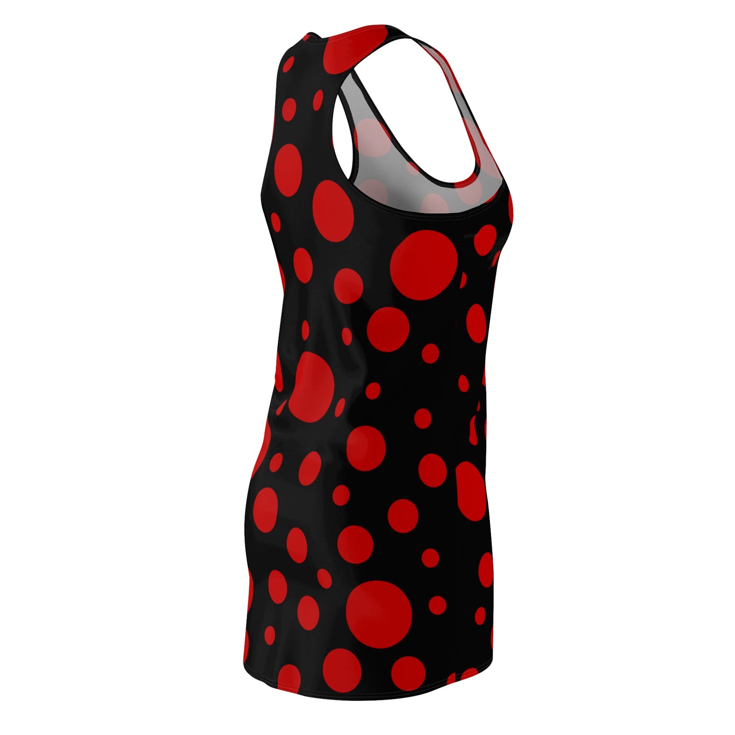 Rot Punkte Racerback Kleid – Kühn & Trendig