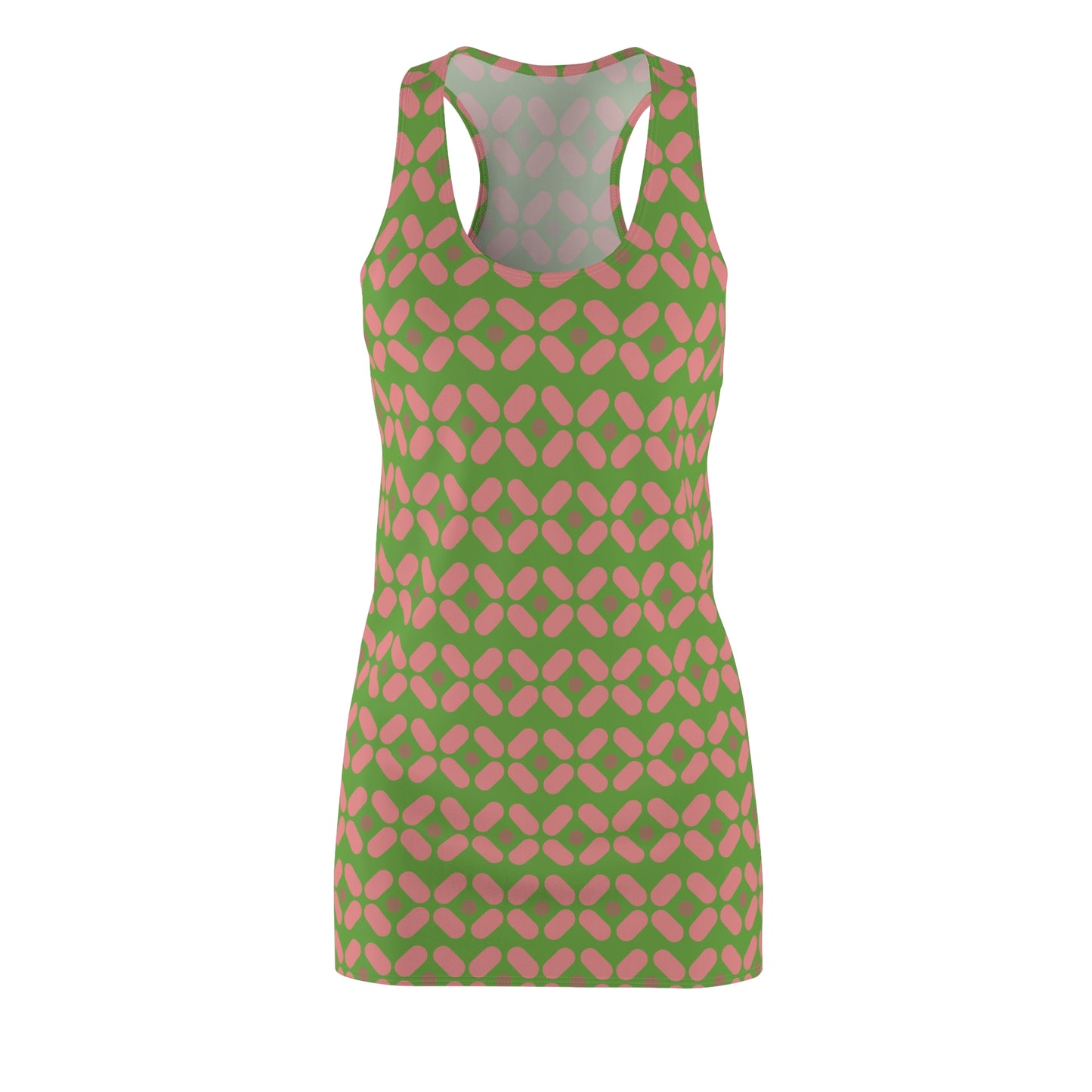 Hellgrün Rosé Racerback Kleid – Chic Sommerkleid