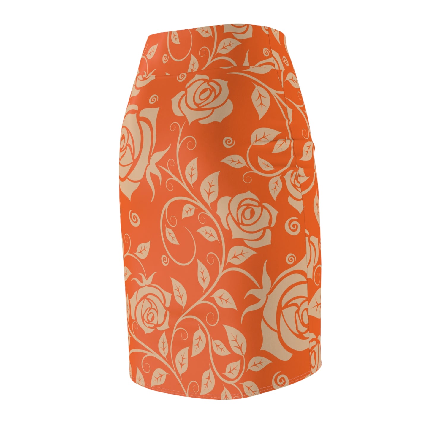 Damen Rock Floral Bleistift Elegant Business Event